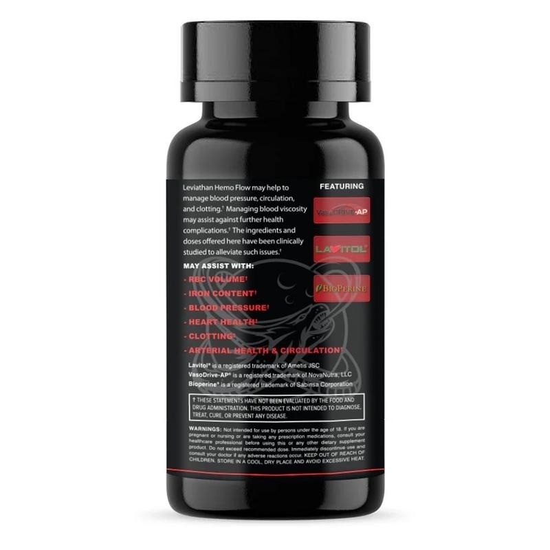 Leviathan Nutrition Hemo Flow & Blood Pressure | Heart Health Supplement