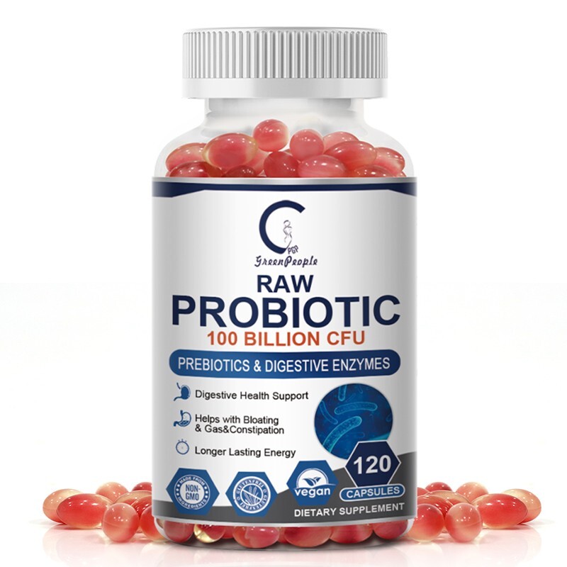 Probiotics Digestive Enzymes 100 Billion CFU Potency Immune Health 120 Capsules