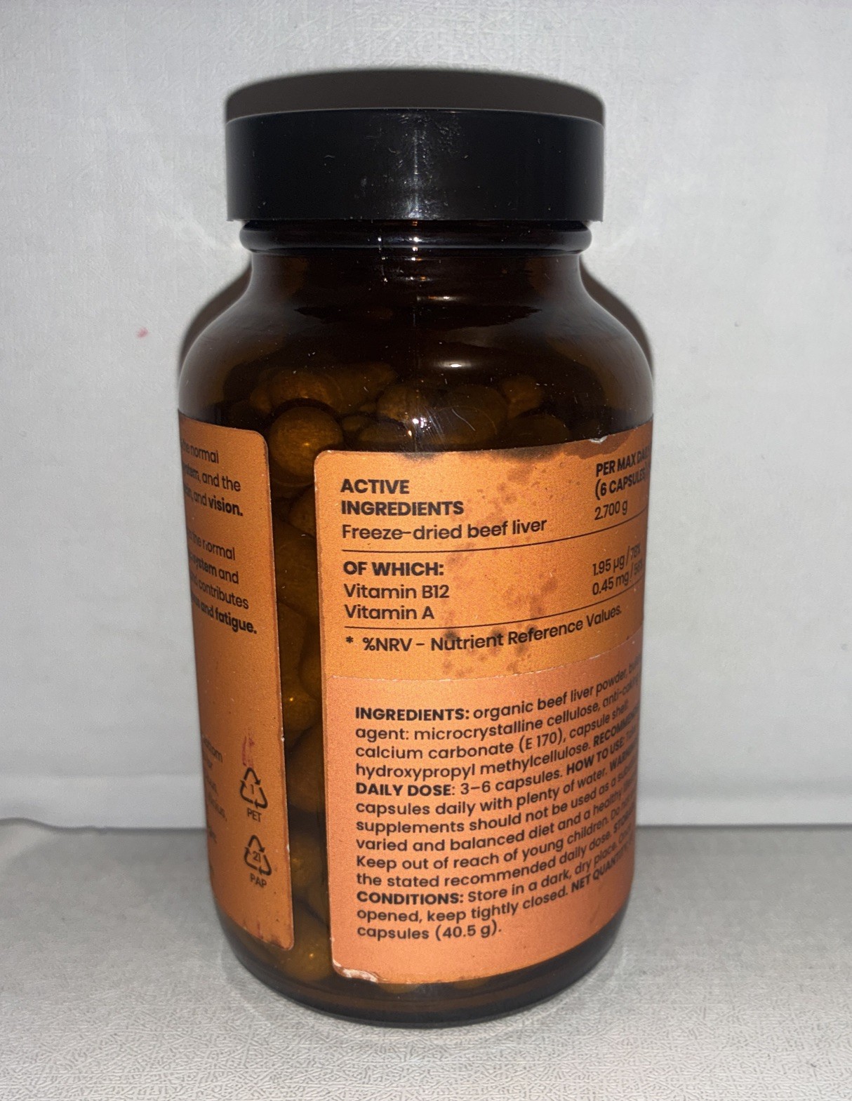 New Organic beef Liver, 90 Caps Exp 10/2027/ Damaged Outer Packaging