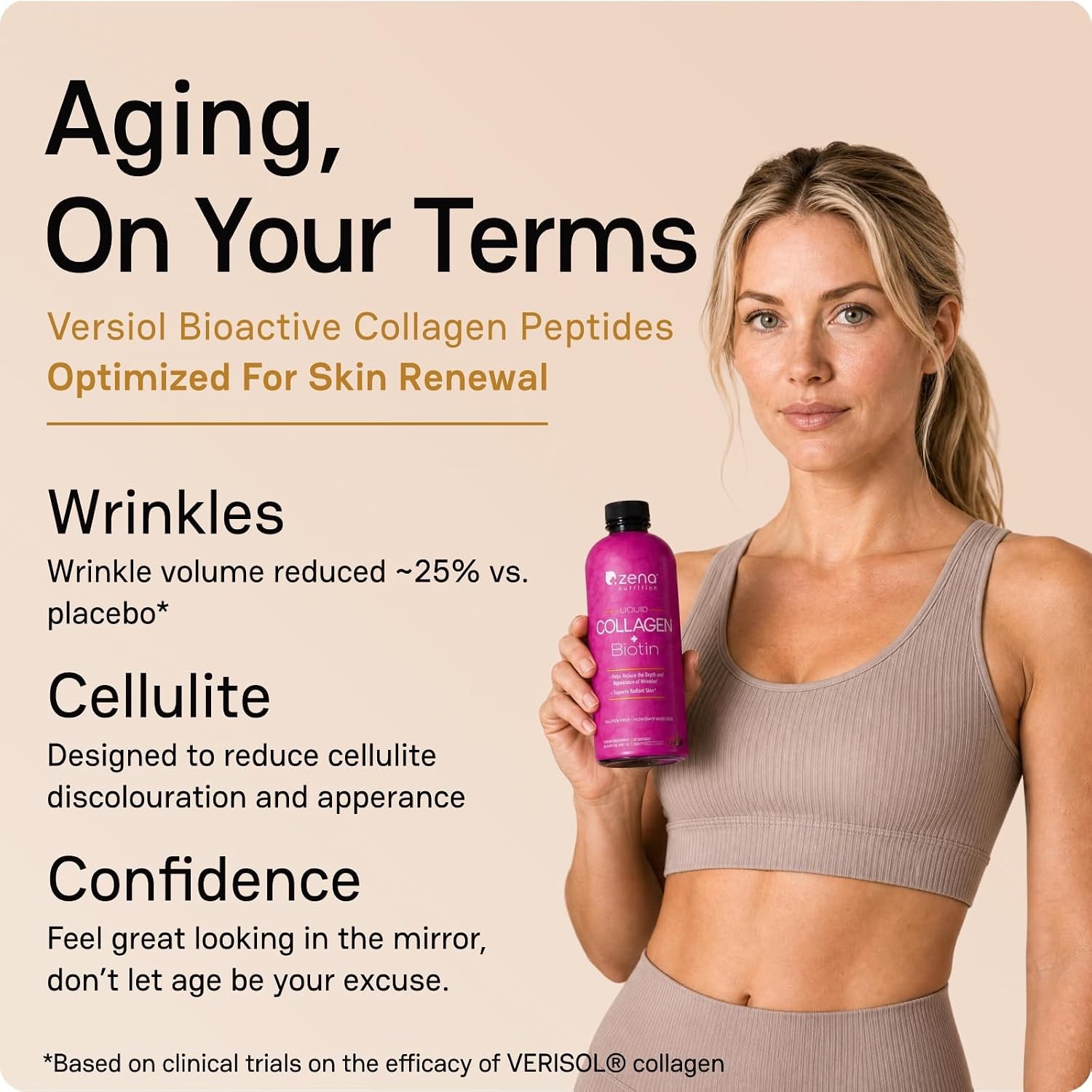 Liquid Collagen for Women Verisol C Collagen Peptides 10 Fl Oz Collagen Skin