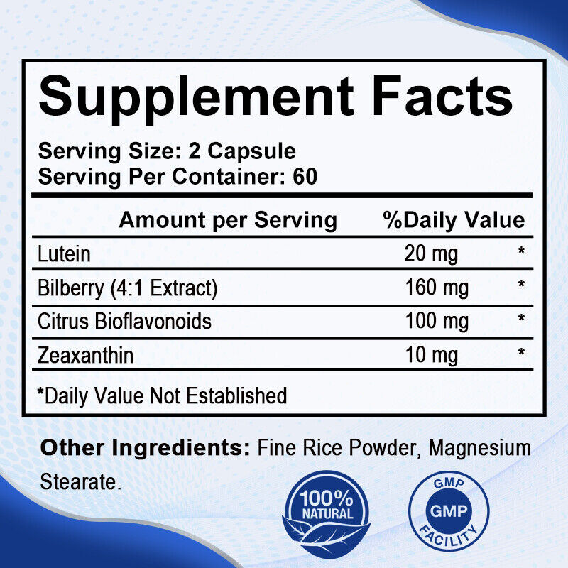 Eye Vitamins with Lutein and Zeaxanthin -Premium Eye Protection Formula Softgels