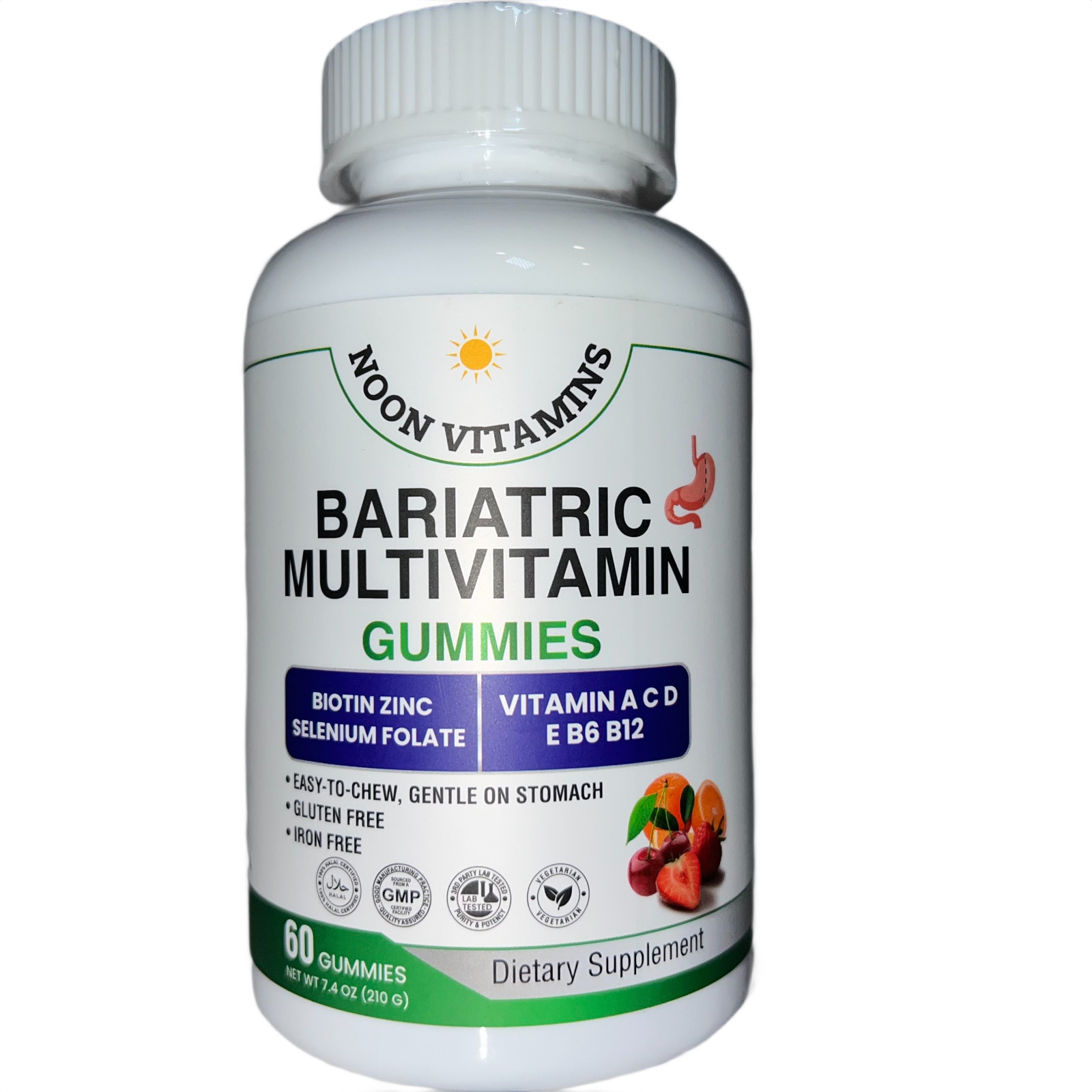 Noon Vitamins Bariatric Multivitamin Gummies Women & Men 60 Gummies NEW Sealed