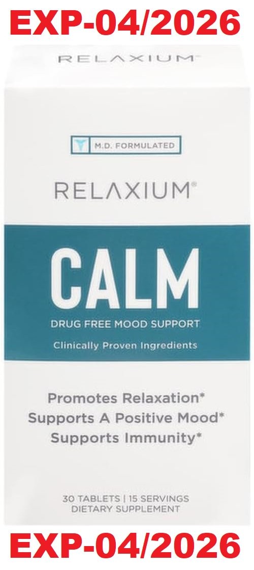 Relaxium Calm Dietary Supplement 30 Tablets Relaxation SEE PIC FOR DATE