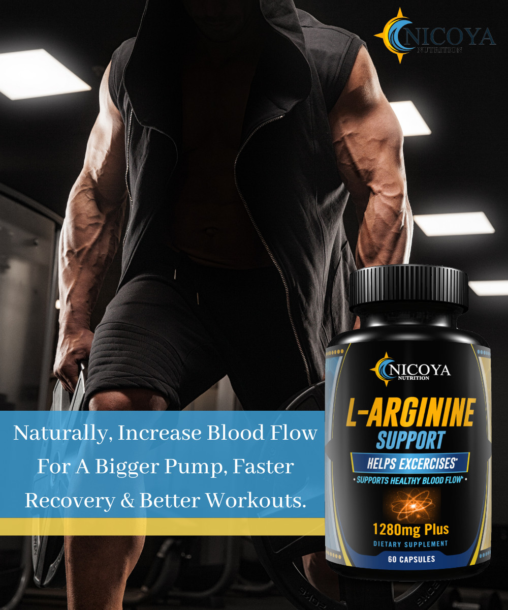 Nitric Oxide L-Arginine-Pump Workout Enhancer, Muscle Recovery, Energy & Stamina