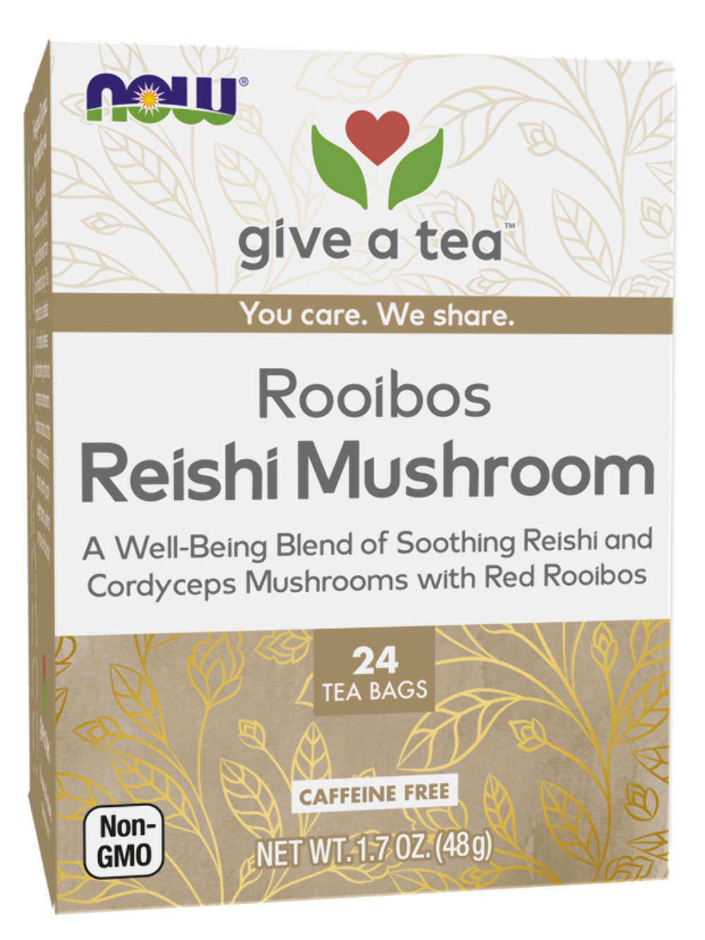 NOW, Rooibos Reishi Mushroom Tea