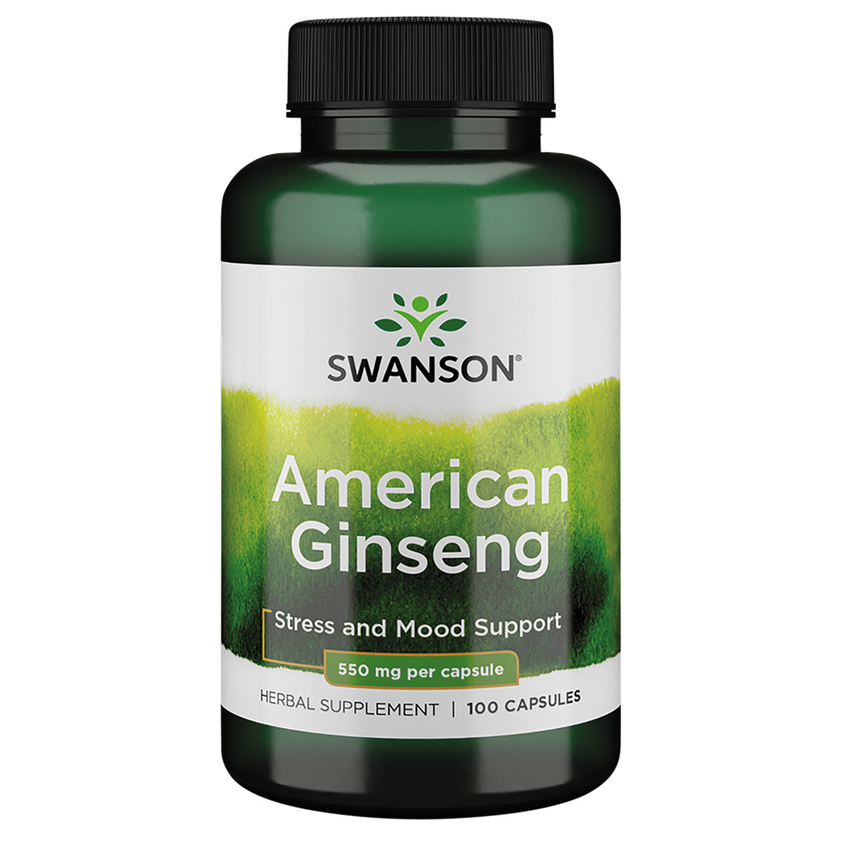 Swanson American Ginseng 550 mg 100 Capsules