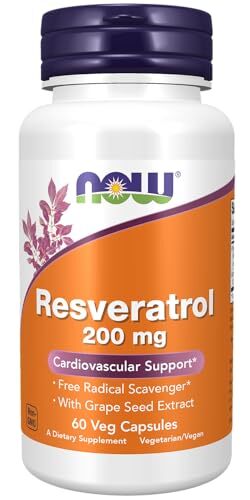 NOW FOODS Resveratrol 200 mg – 60 Veg Capsules