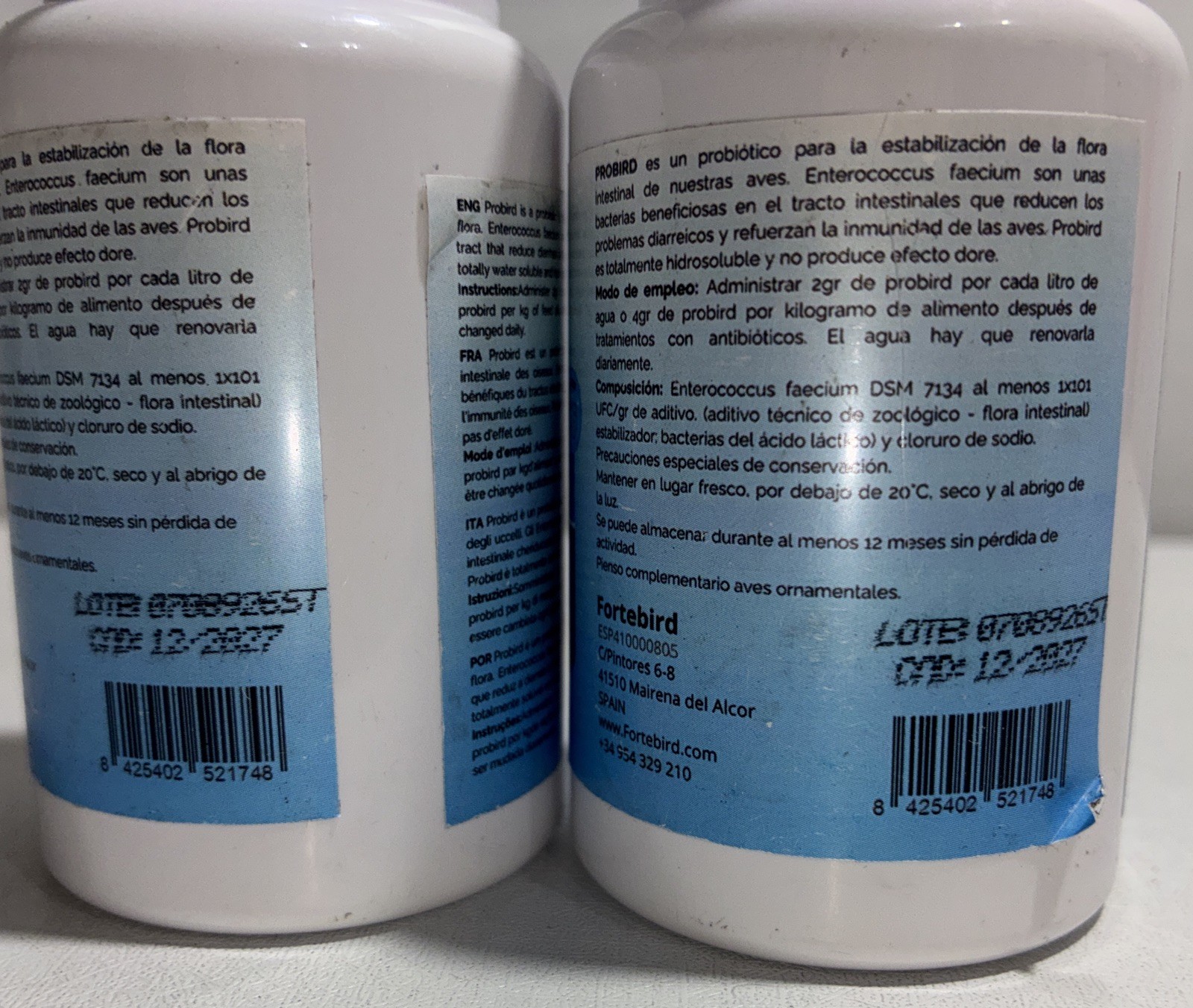 2 Sealed ProBird Supplement, 75g Each/ Slightly Damaged Outer Packaging