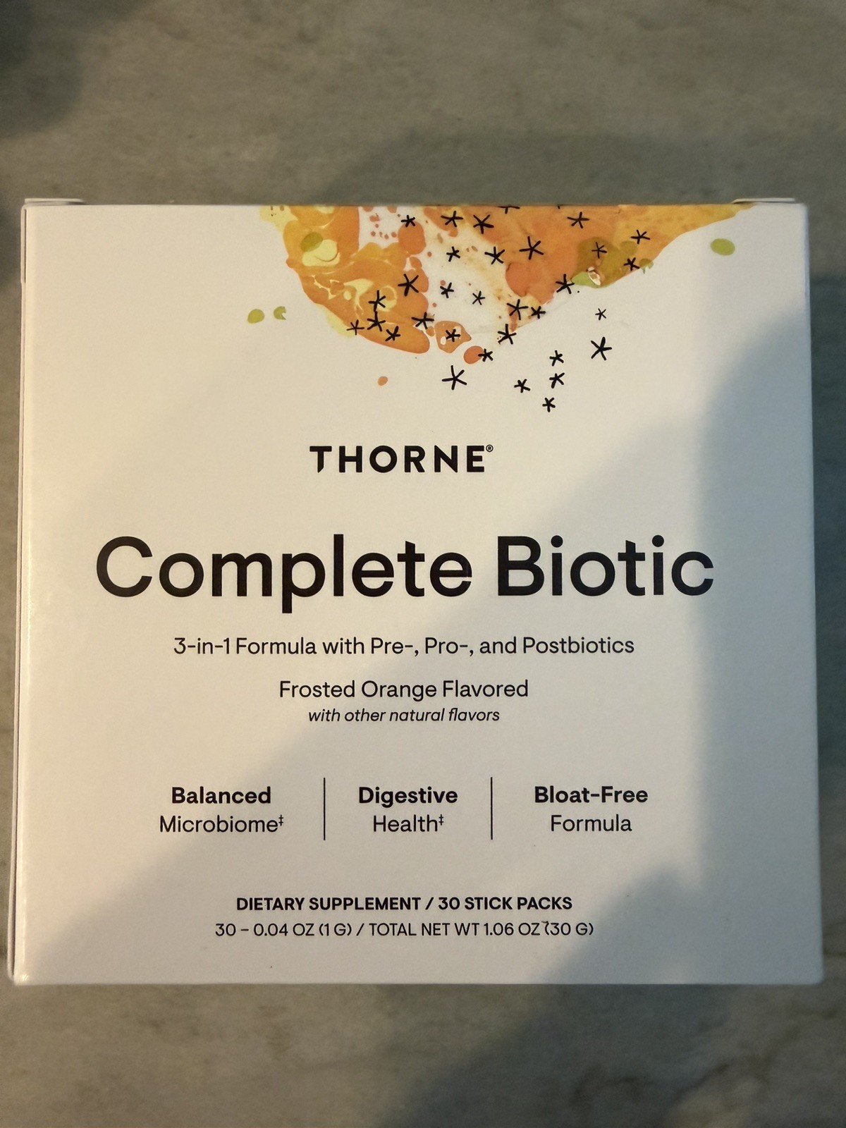 Thorne Complete Biotic- Complete Gut Support With Pre, Pro & Postbiotics Health