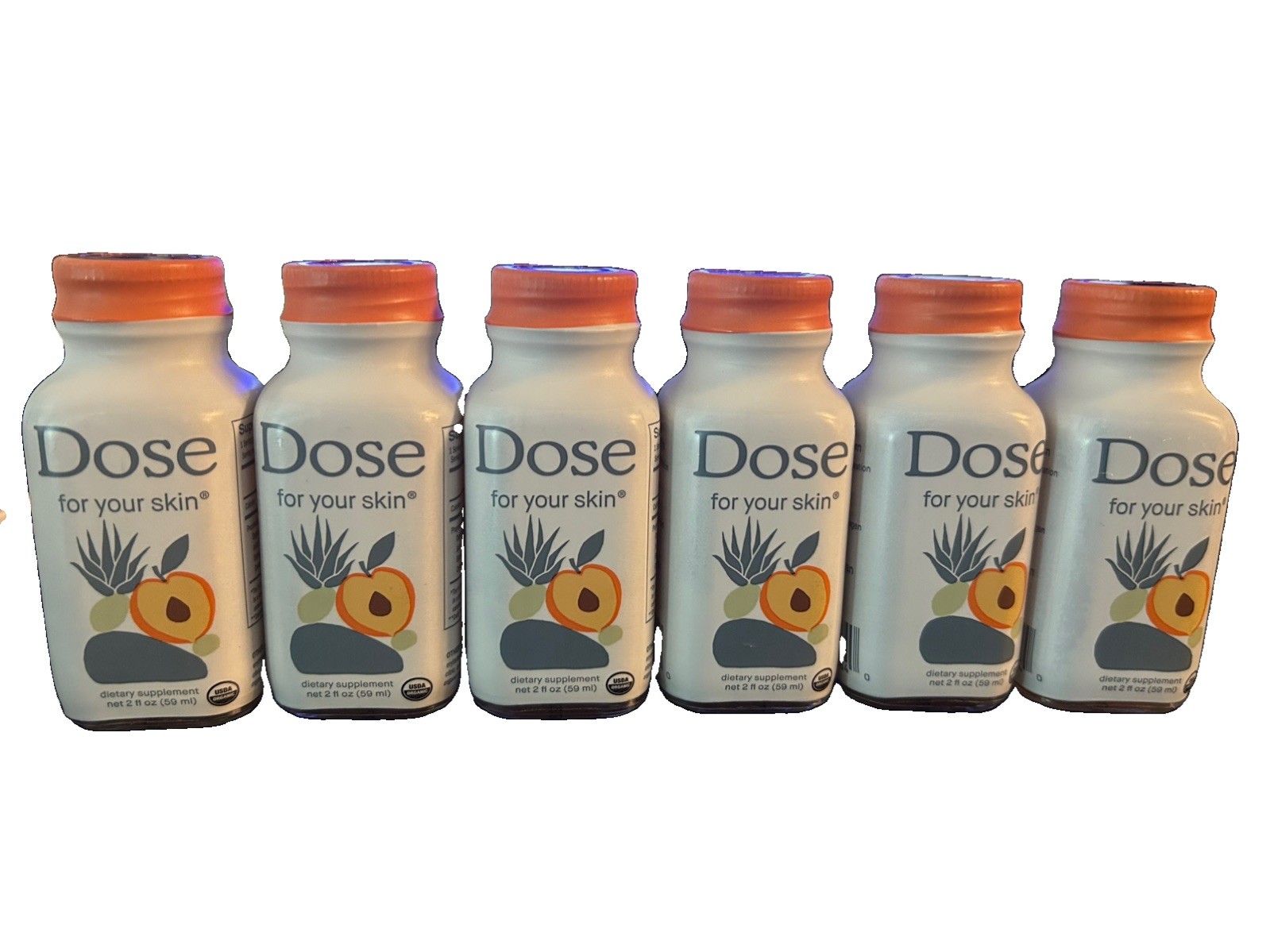 (Pack of 6) Dose For Your Skin 2oz Shot Exp 06/2027 (Single Bottle) New/Sealed
