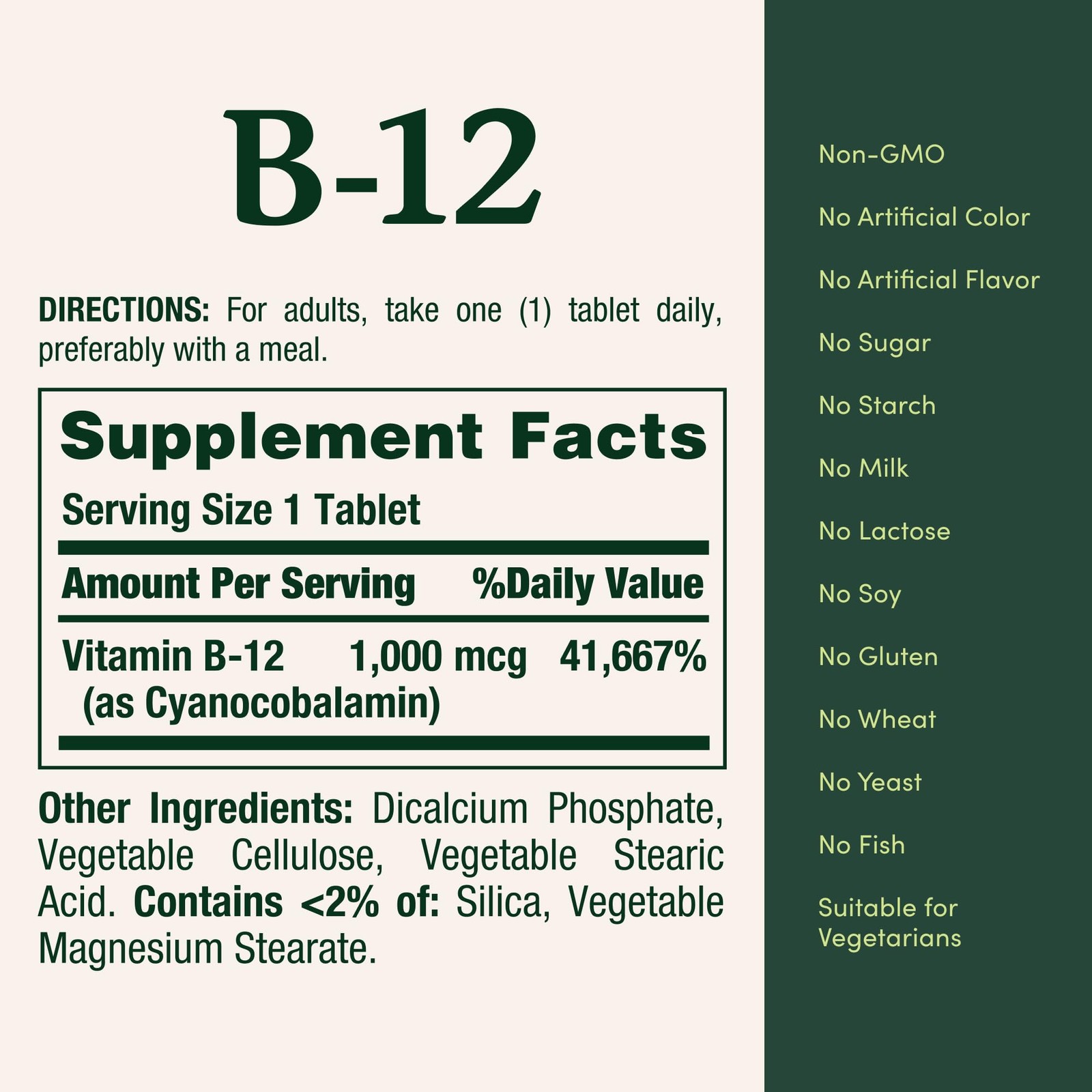Nature’s Bounty Vitamin B12 1000 mcg Supplements, 200 Count (Pack of 1)