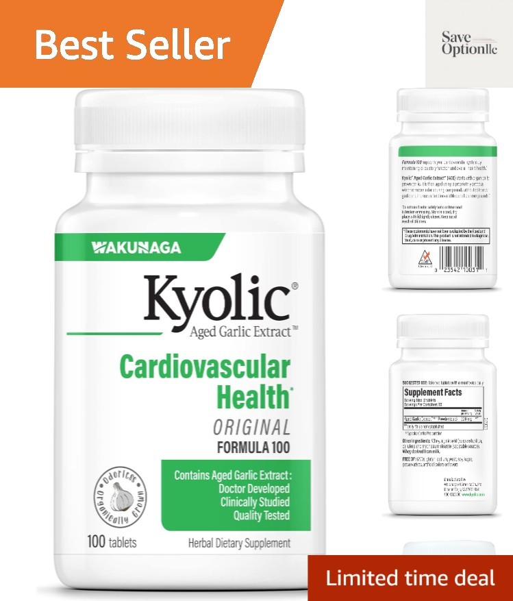 Aged Garlic Extract Formula 100 – Cardiovascular Health – Supports Circulator…