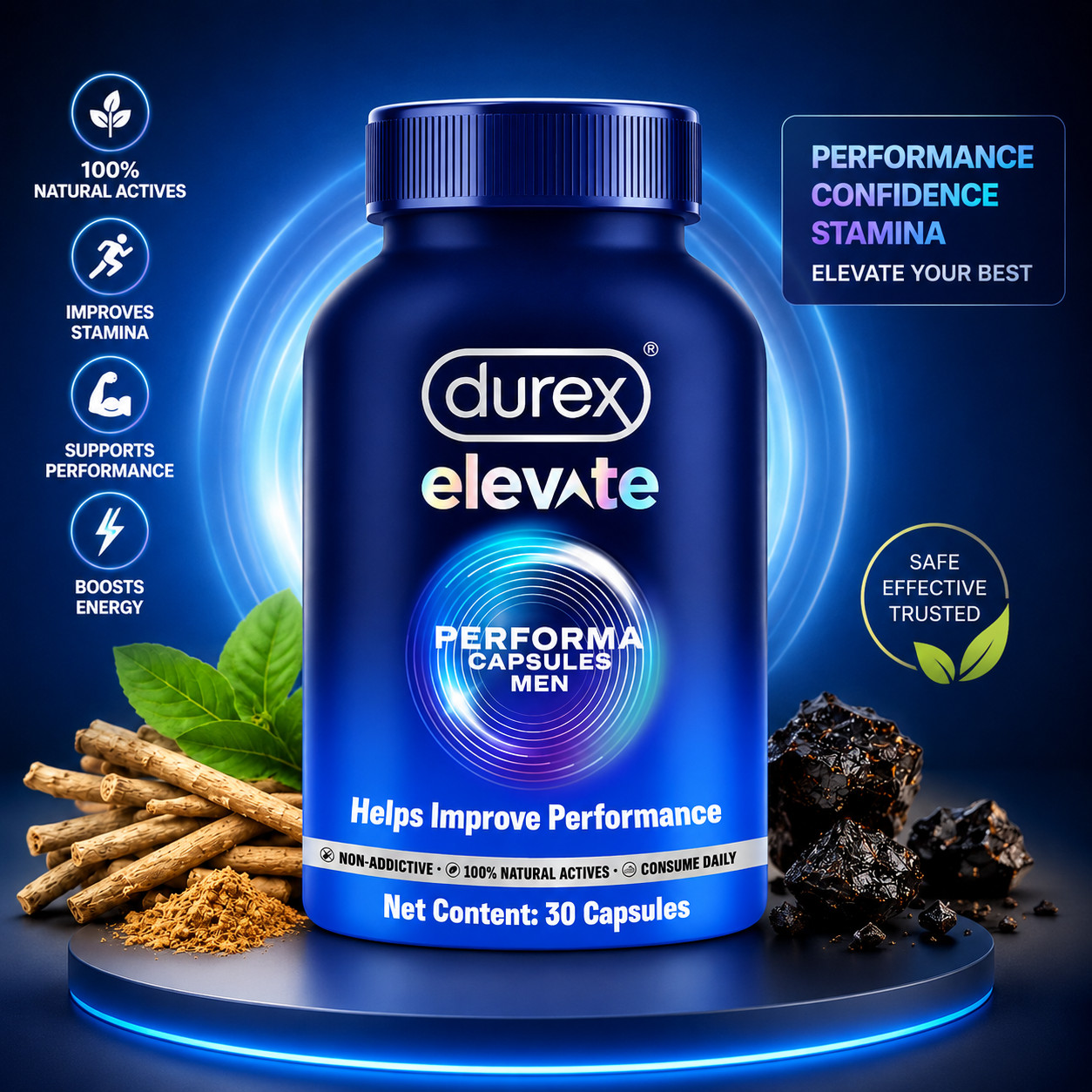 Durex Elevate Performa Capsules for Men 30 caps