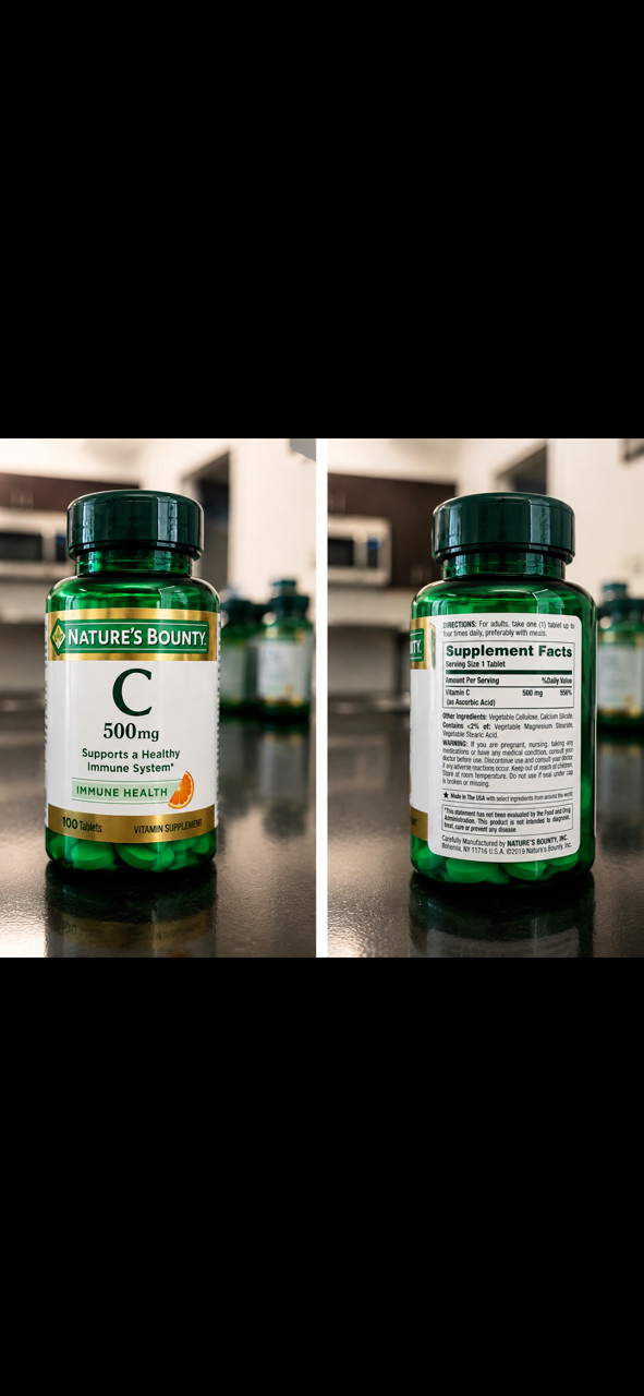 Nature’s Bounty Vitamin c 500mg ,100 tablets Immune Support Exp 01/2030