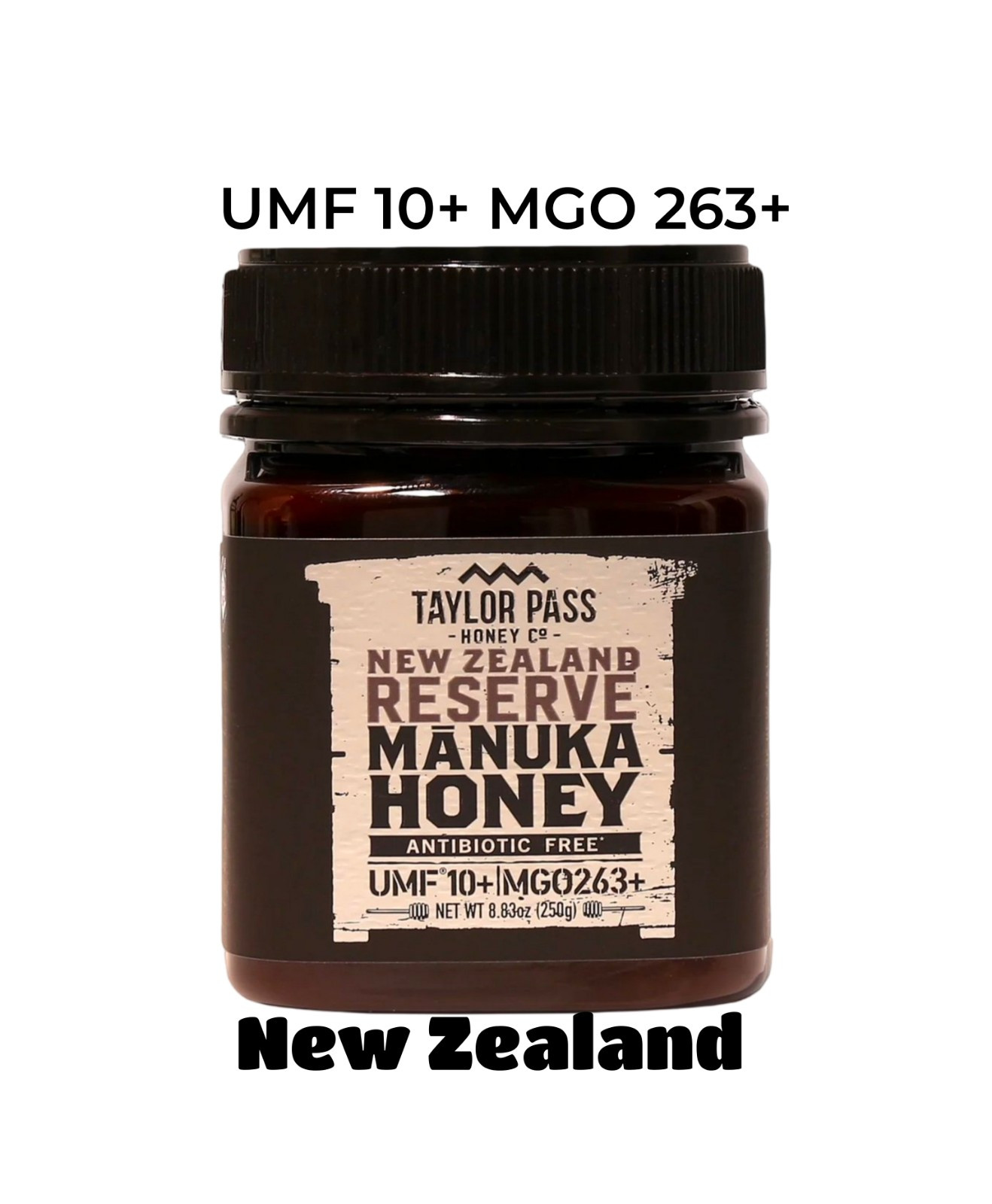 MANUKA HONEY 2 PACK UMF 10+ 8.8oz ea Total 17.6oz New Zealand Taylor Pass
