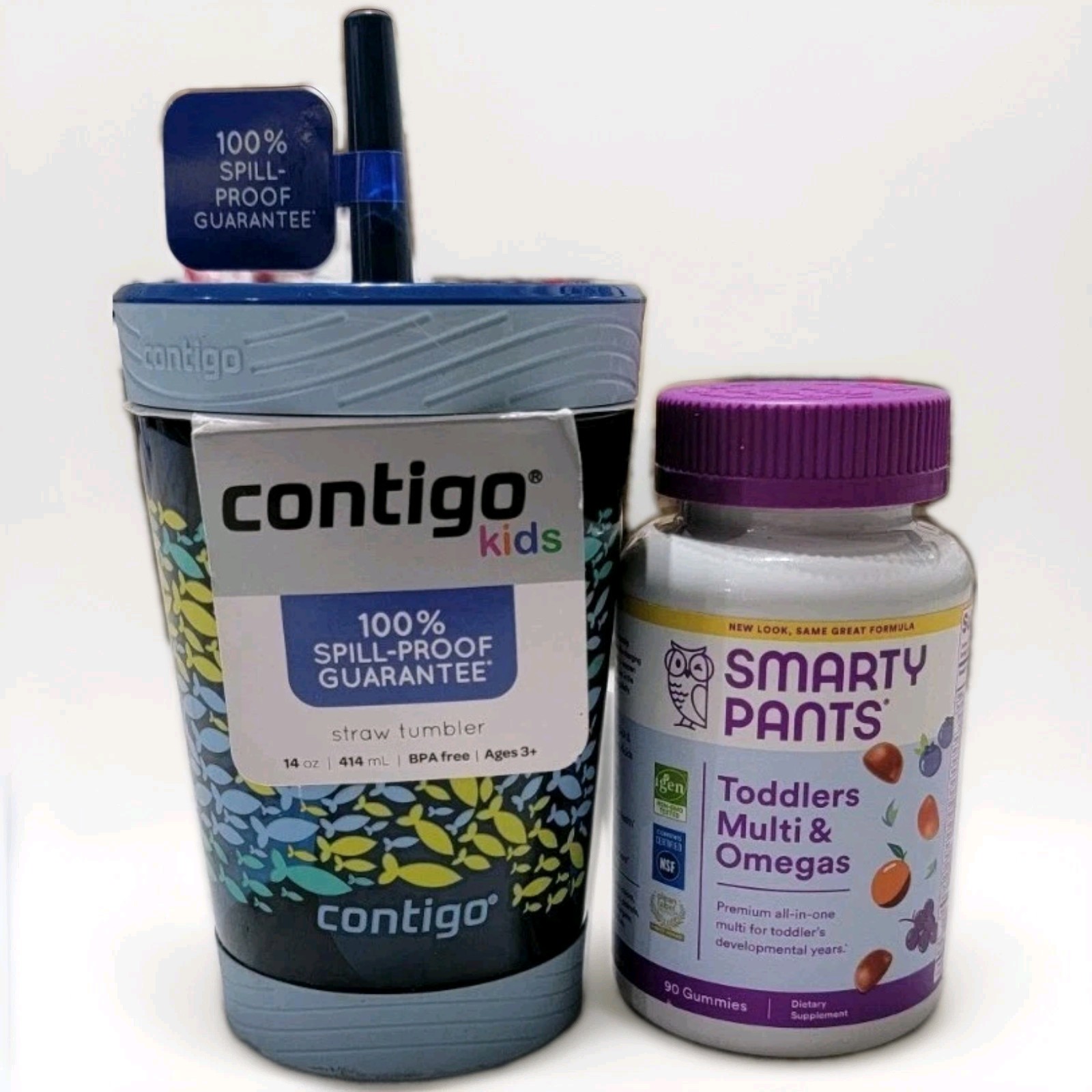 Smarty Pants Toddler Multi Omegas And Contigo Kids Cup