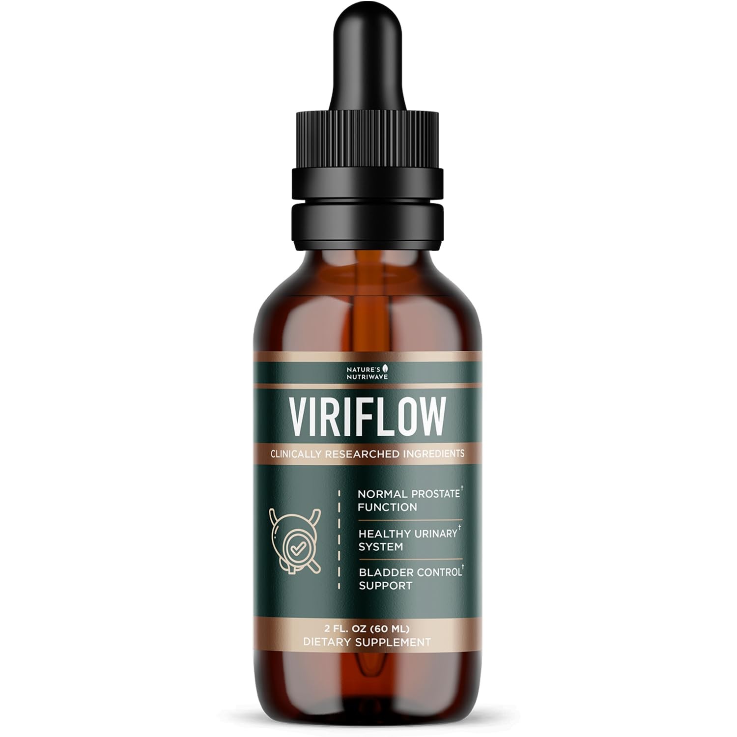 Nature’s NutriWave ViriFlow Liquid Supplement 60 mL 2 Oz Plant Mineral Formula