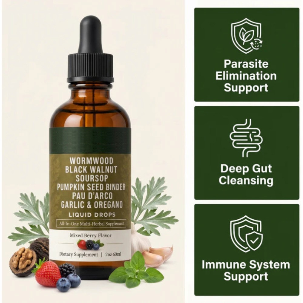 LUMVELLE Wild Harvested Wormwood Herbal Liquid Botanical Supplement Drops 1-5pcs