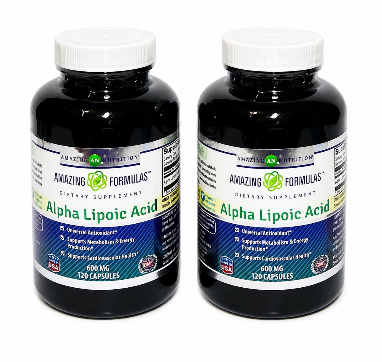 Alpha Lipoic Acid 600mg 2 Pack 240 Capsules Antioxidant Support Supplements