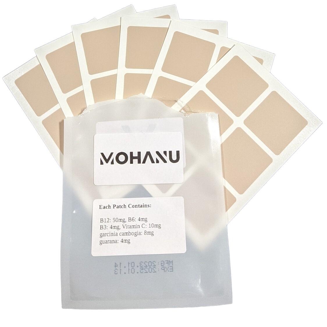 Mohanu.org 36 count B12 Vitamin Transdermal Patches 1 month supply Free Shipping