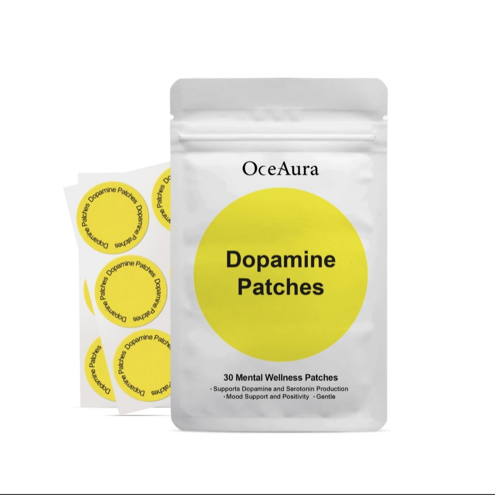 OceAura Dopamine Patches 30 Count Mental Wellness Patches