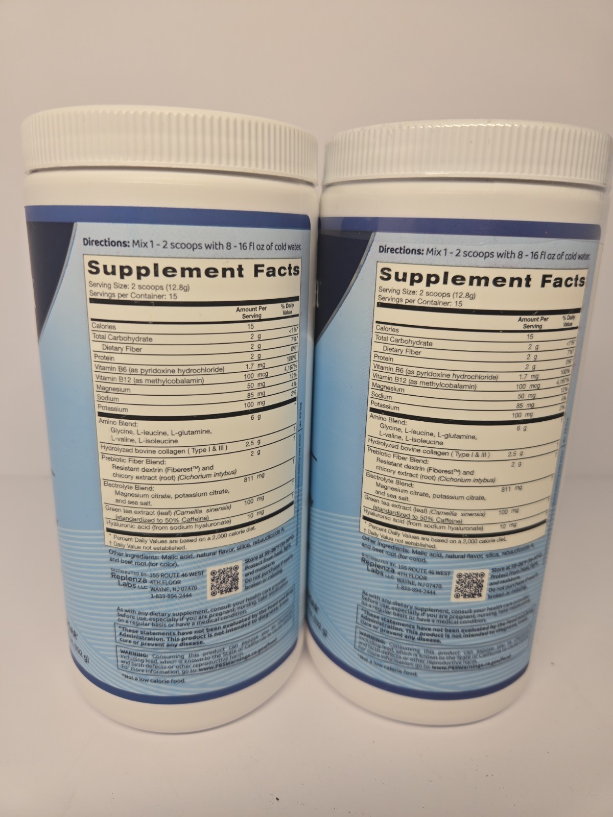 2pc Replenza Support Daily Replenisher MIXED BERRY New Sealed 08/2026