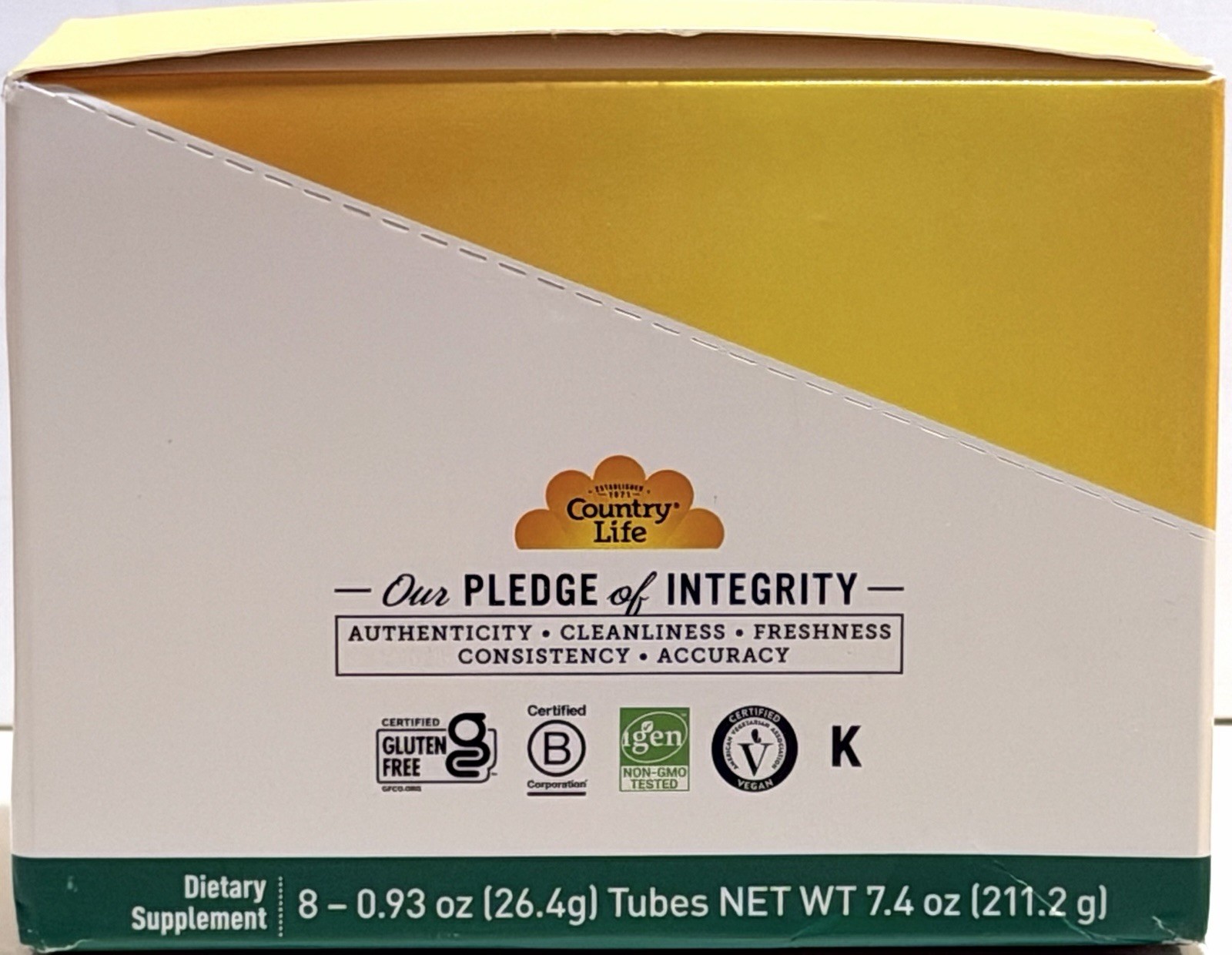 Country Life Papaya Digestive Support On-The-Go Pineapple Papaya 8 Tubes 7.4 Oz
