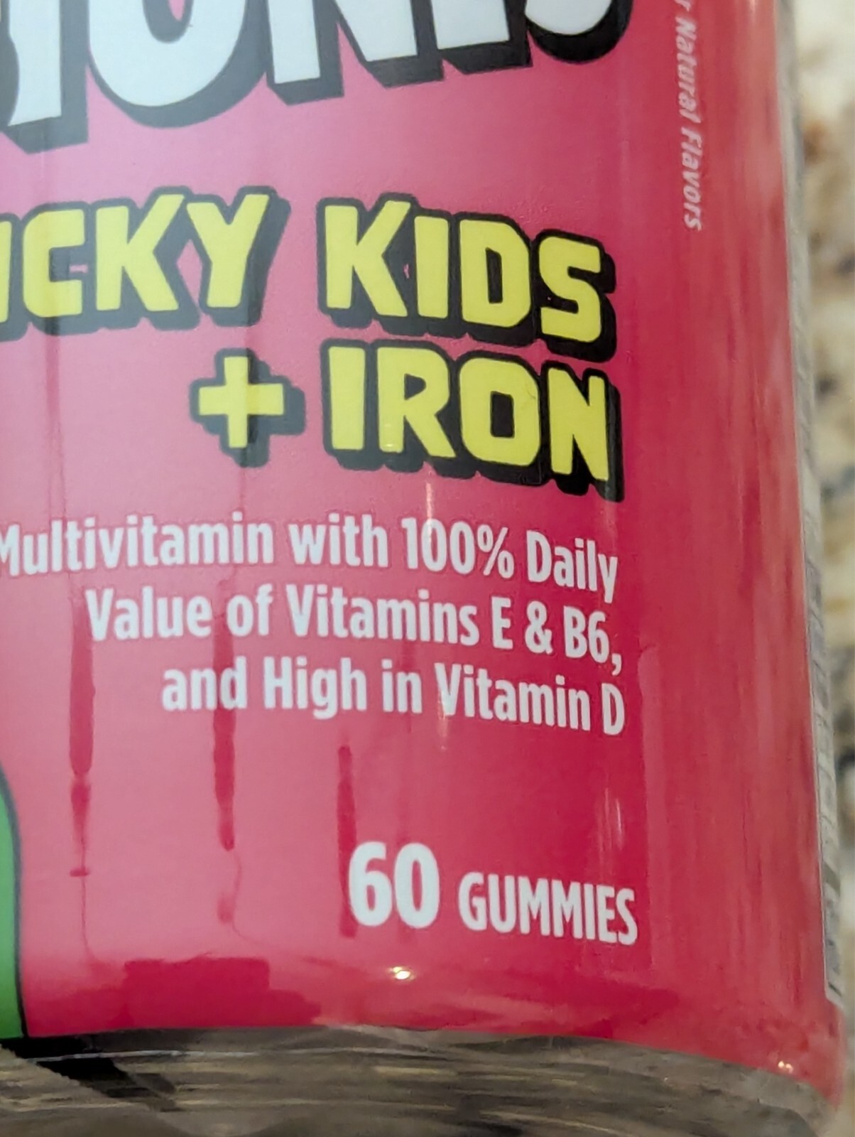 Flintstones Vitamins Kids Gummy Multivitamin + Iron Grape 60 ct exp: 12/2026
