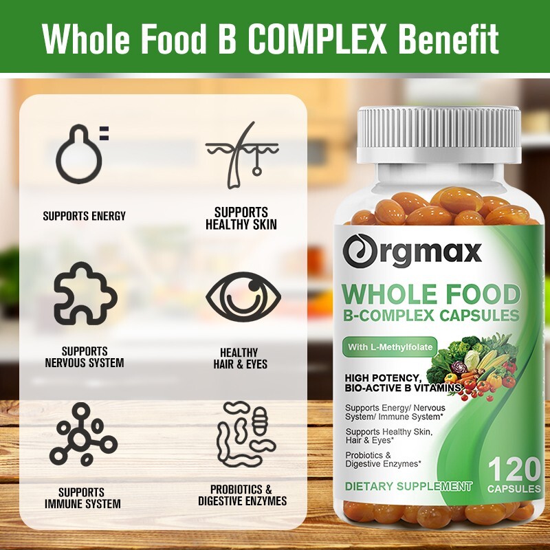 Vitamin B Complex Vitamin B Supplement – B-Complex Vitamins with B12, B6, B9