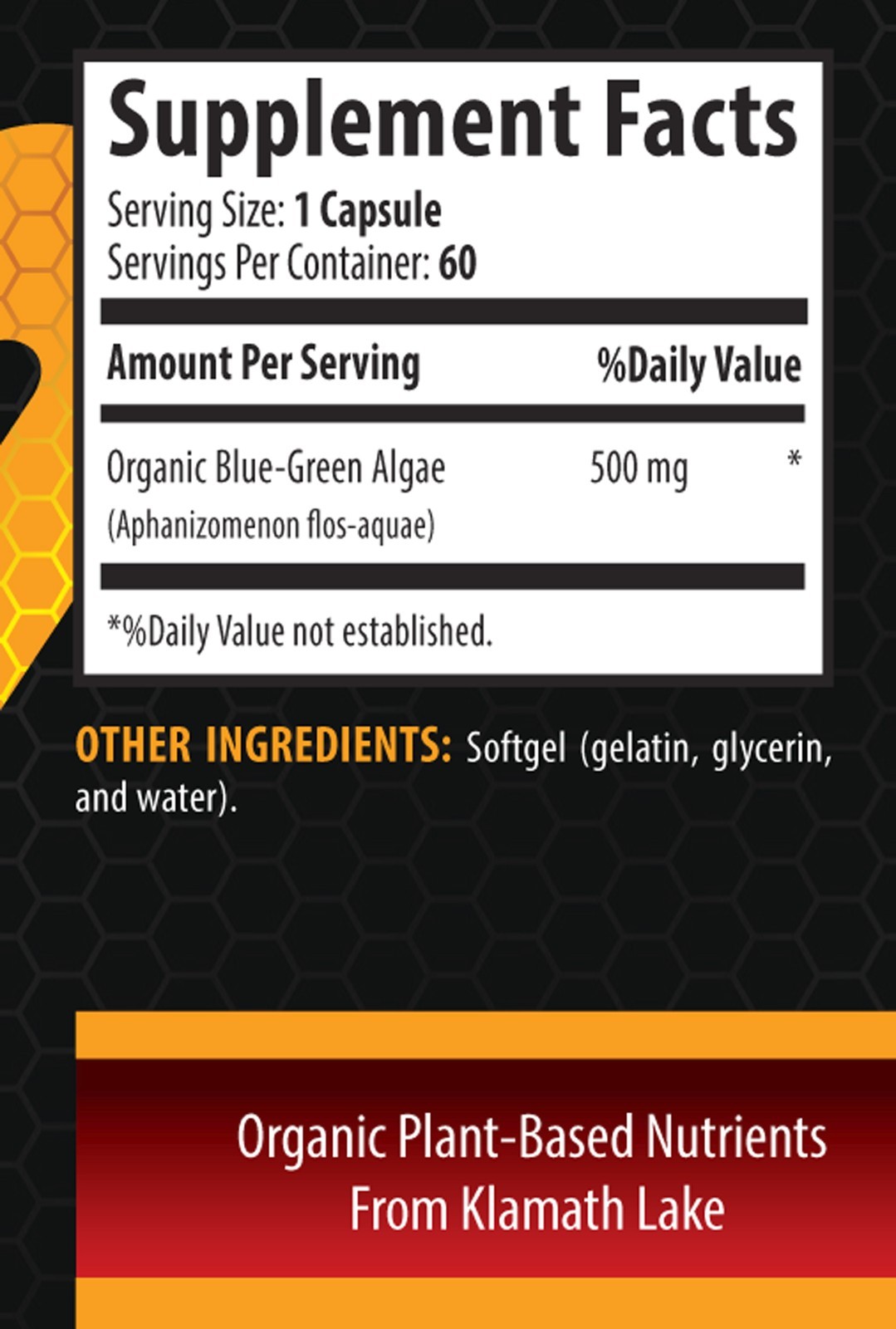 Fat removal BLUE GREEN ALGAE immune support daily 2 Bottles 120 Capsules