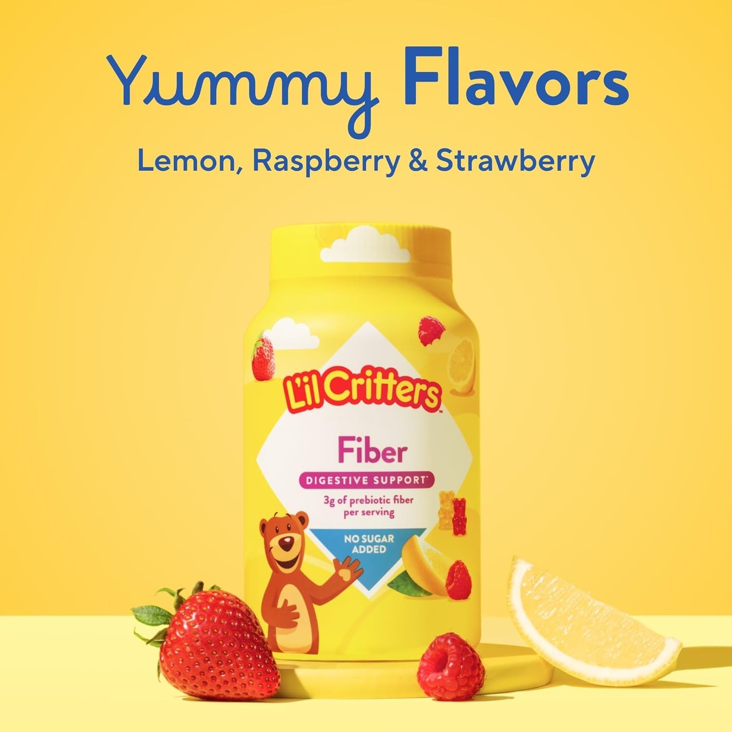 Nutritious & Tasty L’il Critters Fiber Gummy Bears, 90 Count – All Ages Delight
