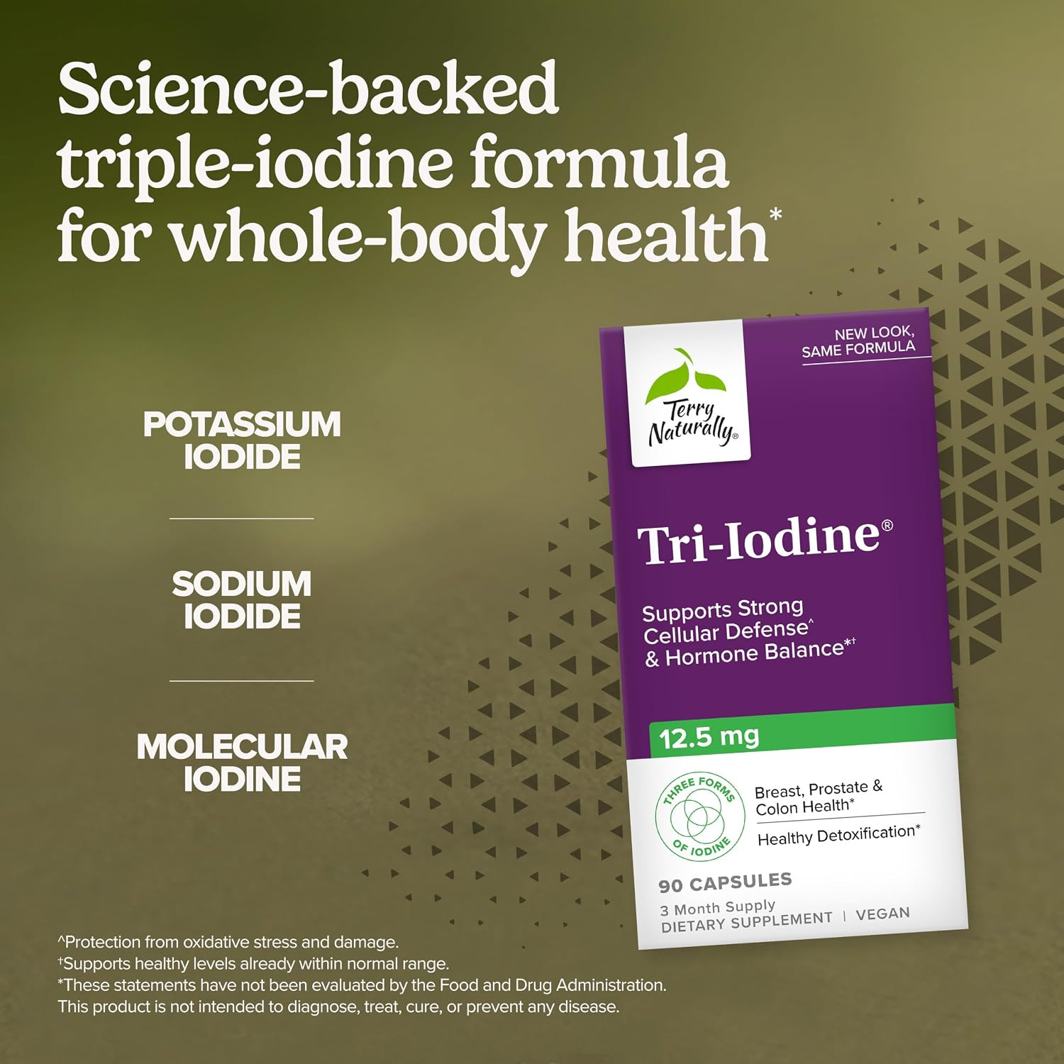 Tri-Iodine – Support Thyroid Health – Aids Hormone Balance with Molecular Iodine