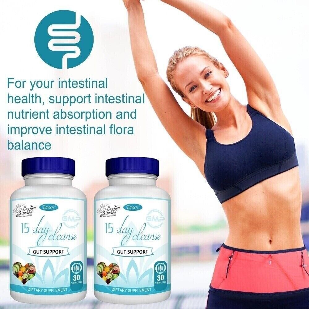 Bowel & Colon Support 15 Day Cleanse Colon Cleanse Capsules NEW