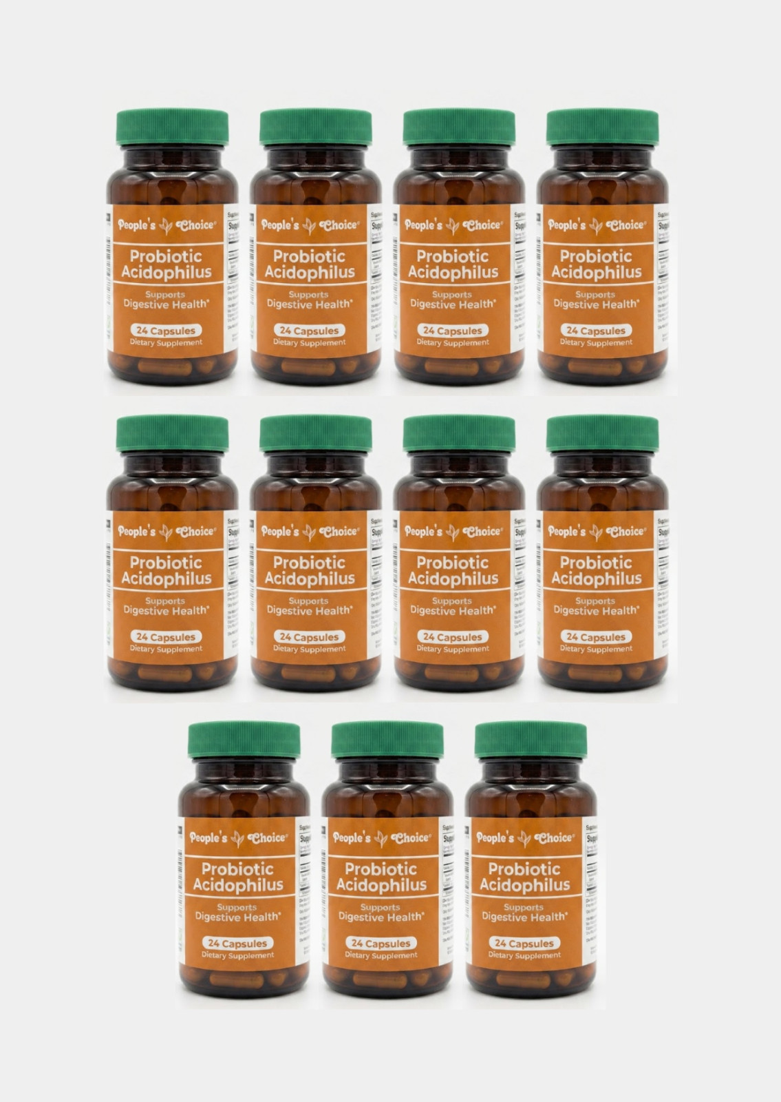 People’s Choice Probiotic Acidophilus 24 Capsules 11 Pack Digestive Health