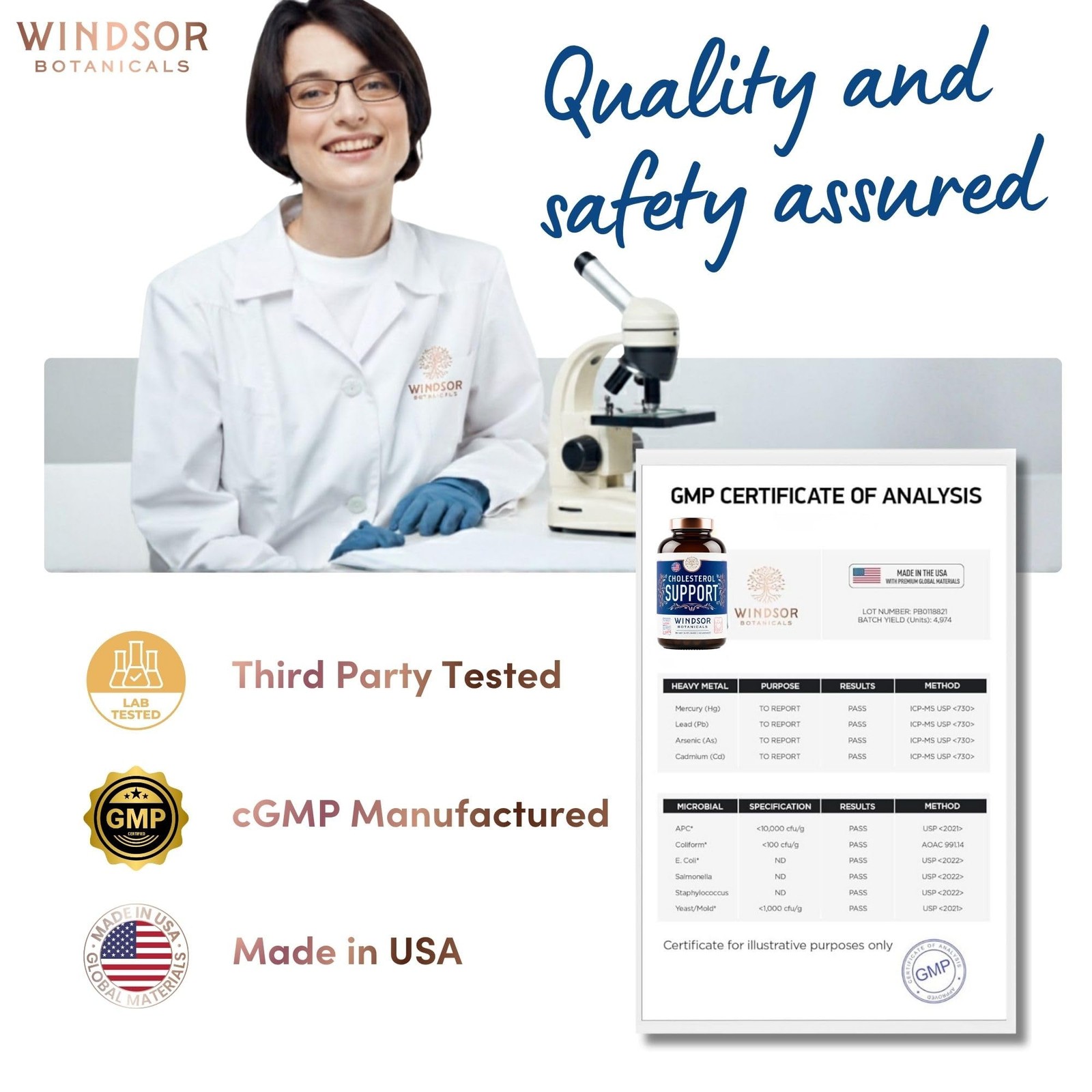 WINDSOR BOTANICALS Cholesterol Supplements – Citrus Bergamot, Niacin, Red Yeast