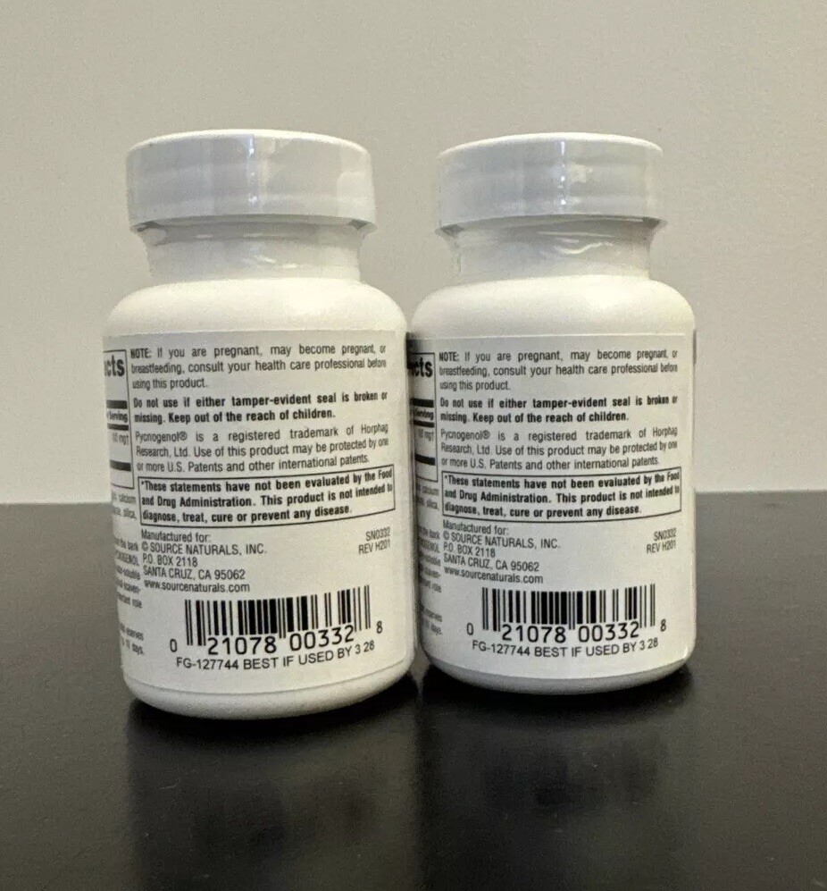 Source Naturals Pycnogenol (100 mg) 60 Tablets