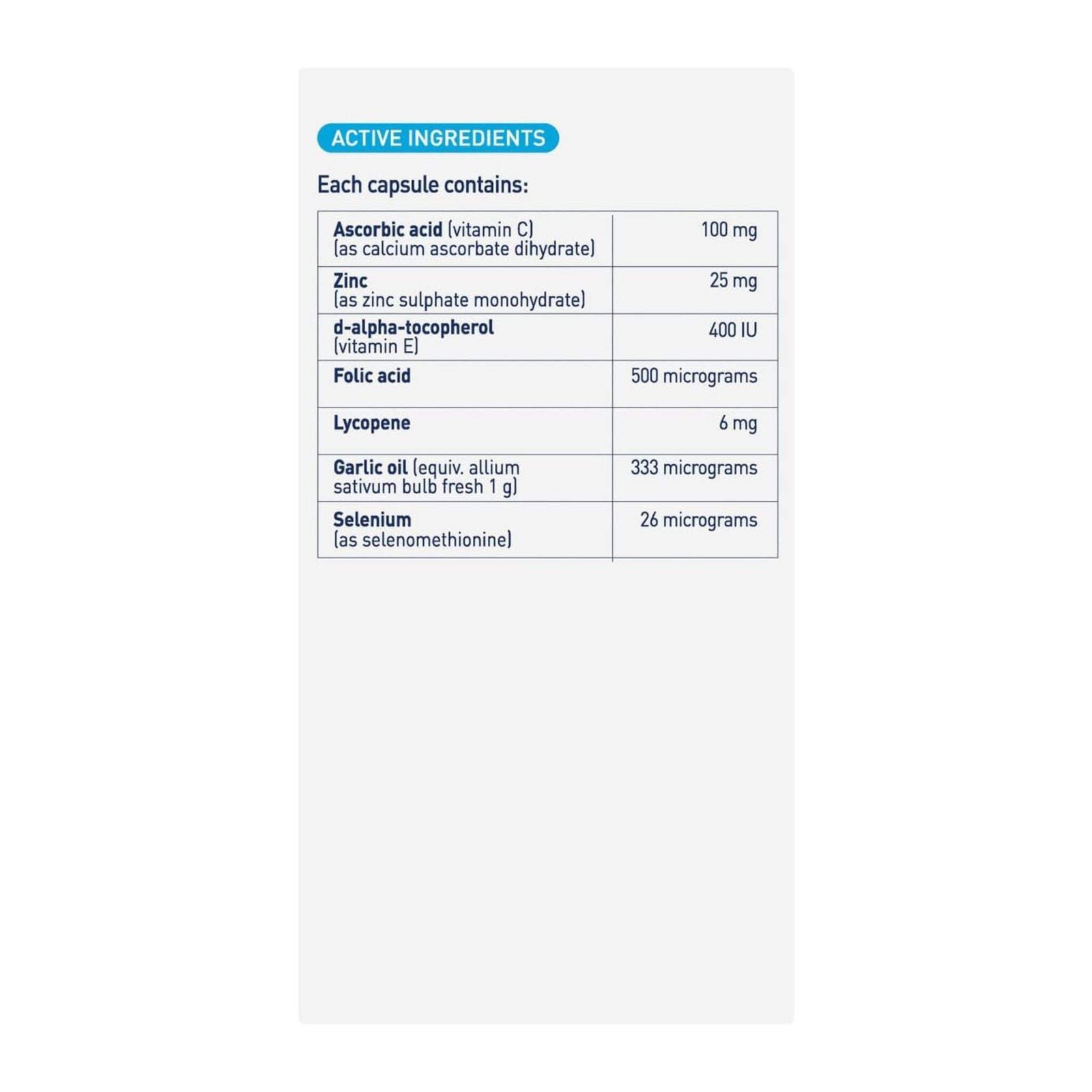 Menevit Pre-Conception Sperm Health 90 Caps Male Fertility Support