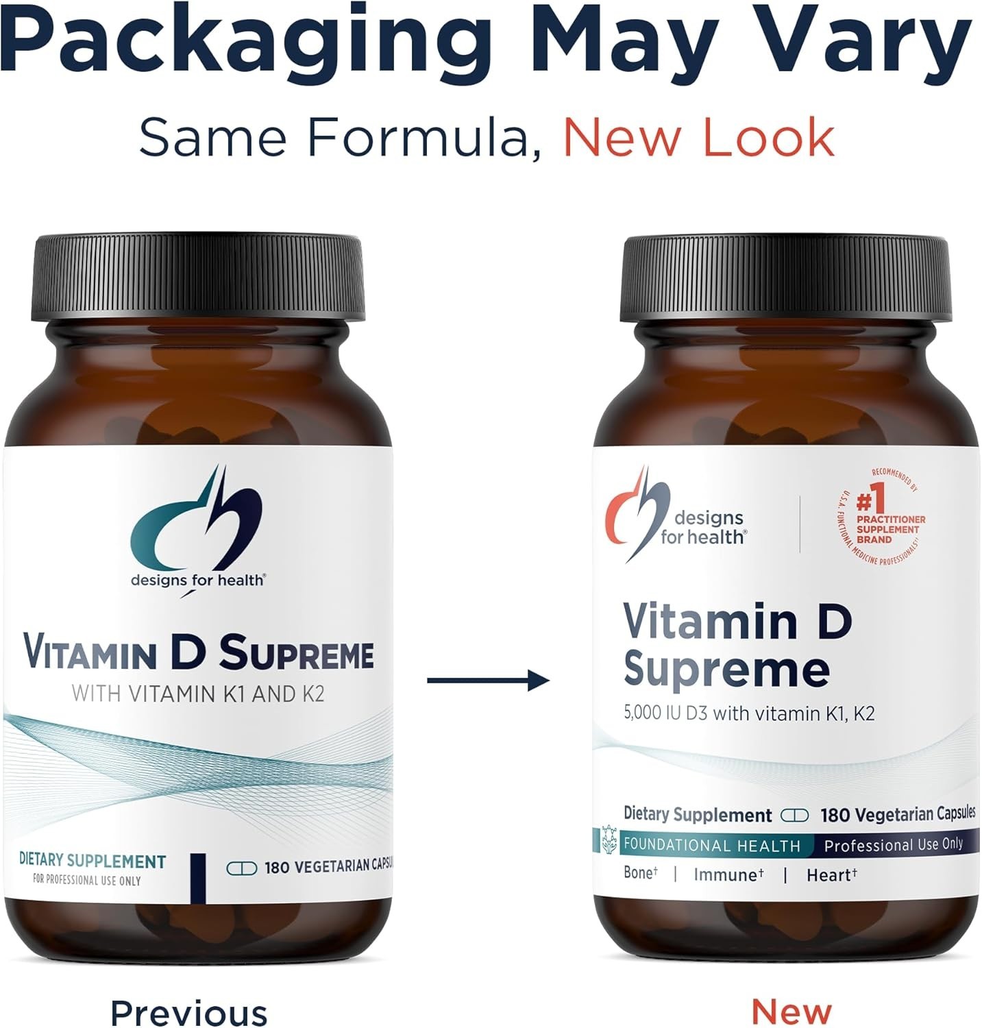 Vitamin D Supreme: 5000 IU & 2000 mcg K2 for Complete Adult Health – Gluten-Free
