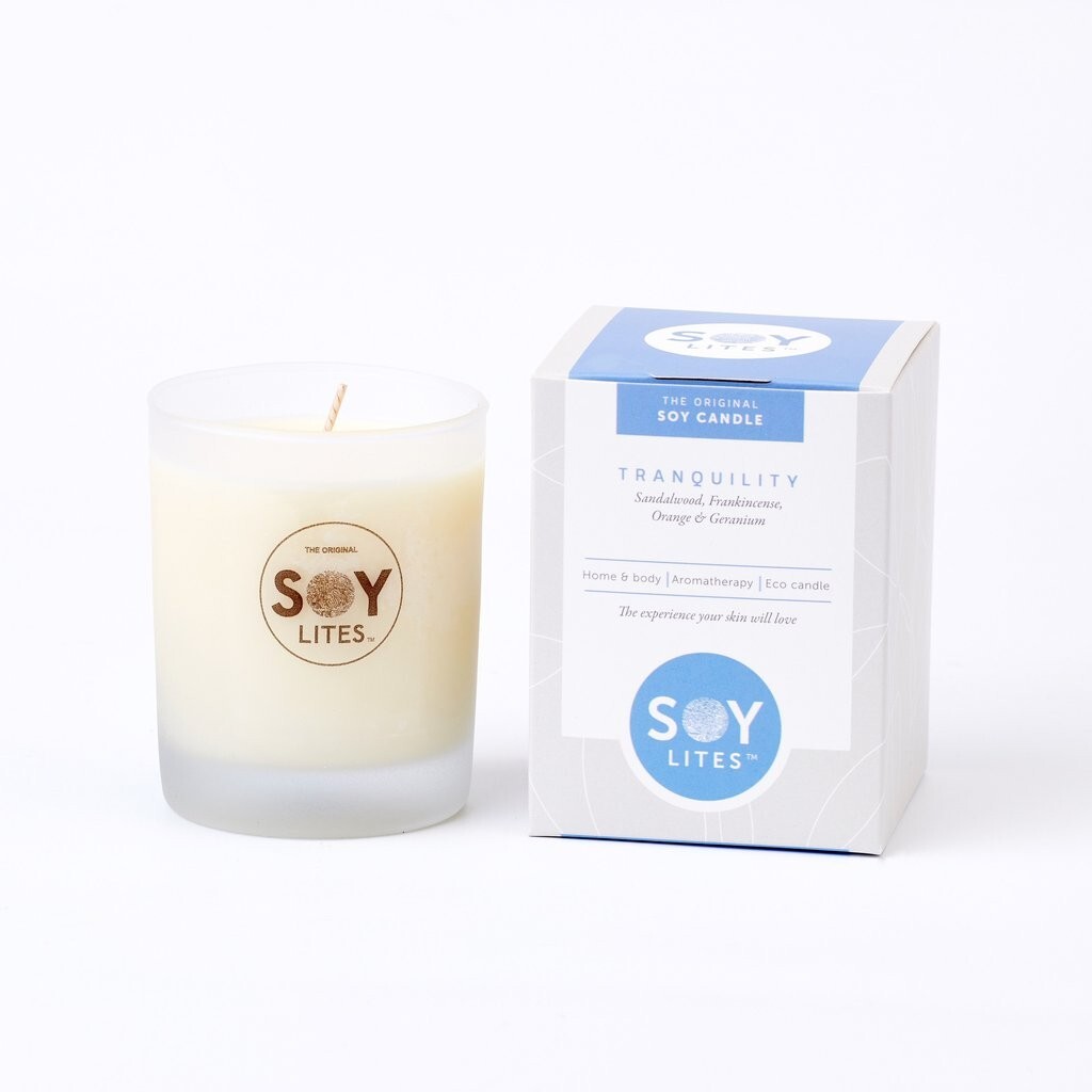 Soy Body Wax Candle – Sandalwood & Geranium Scented Tumbler