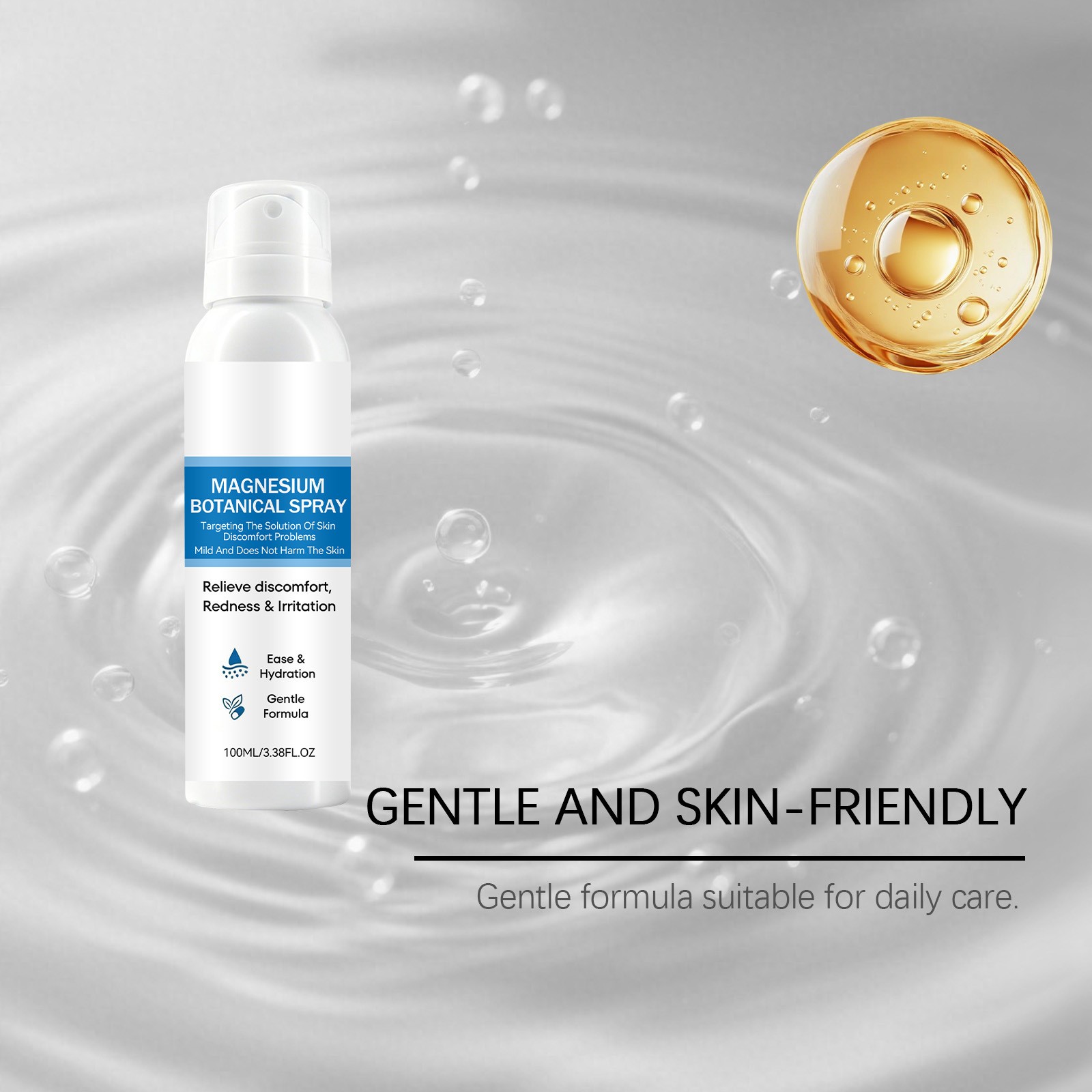 Magnesium Herbal Skin Soothing Spray For Redness, Irritation & Discomfort