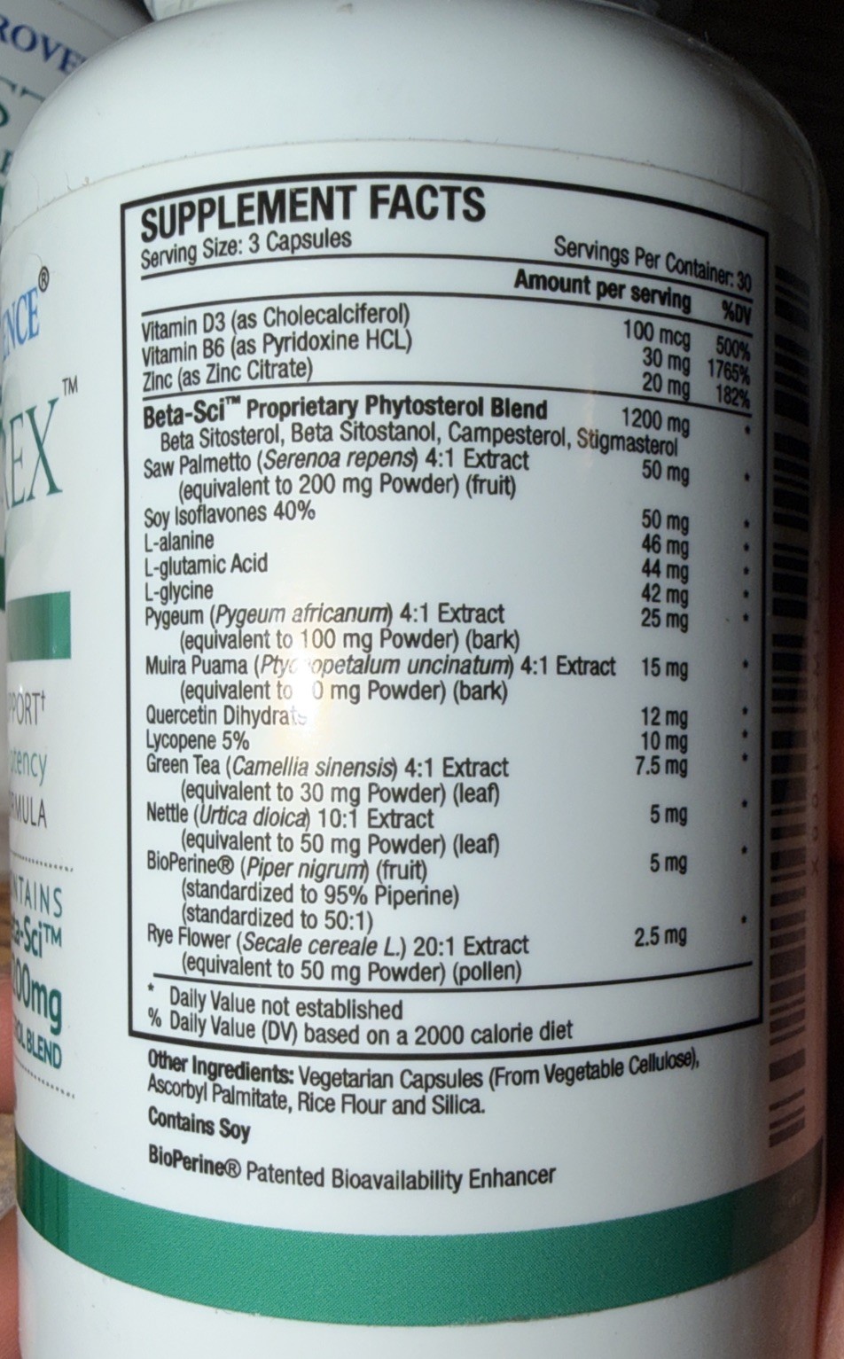 Approved Science PROSTAREX Natural Prostate Support 270 Total Capsules