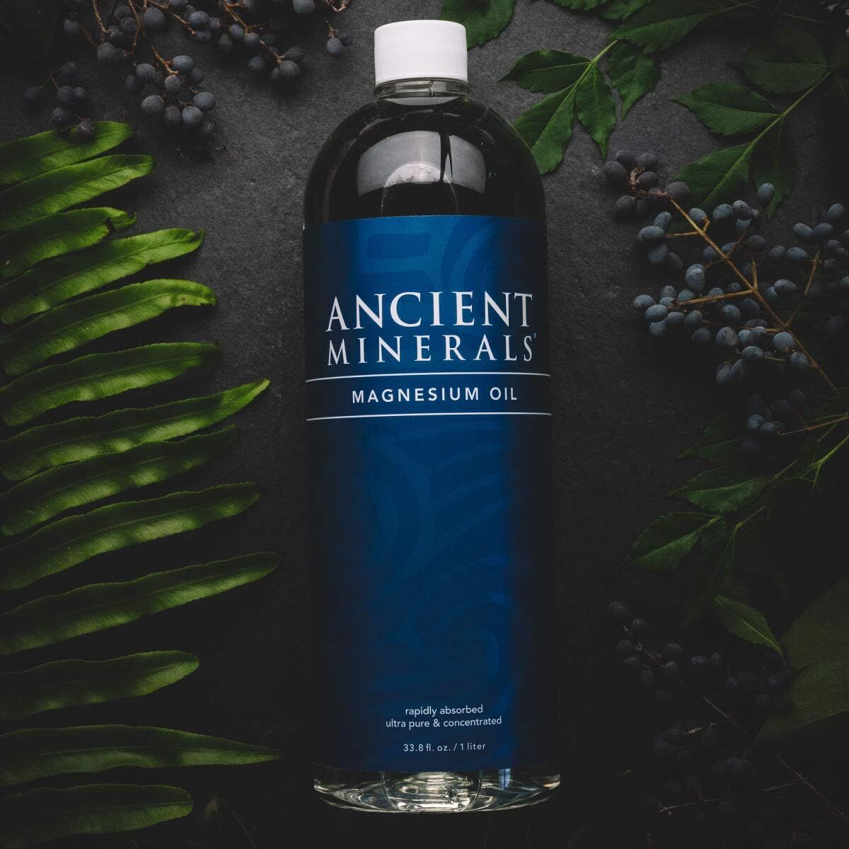Magnesium Oil Refill Botella, Topico De Alta Concentracion Genuino