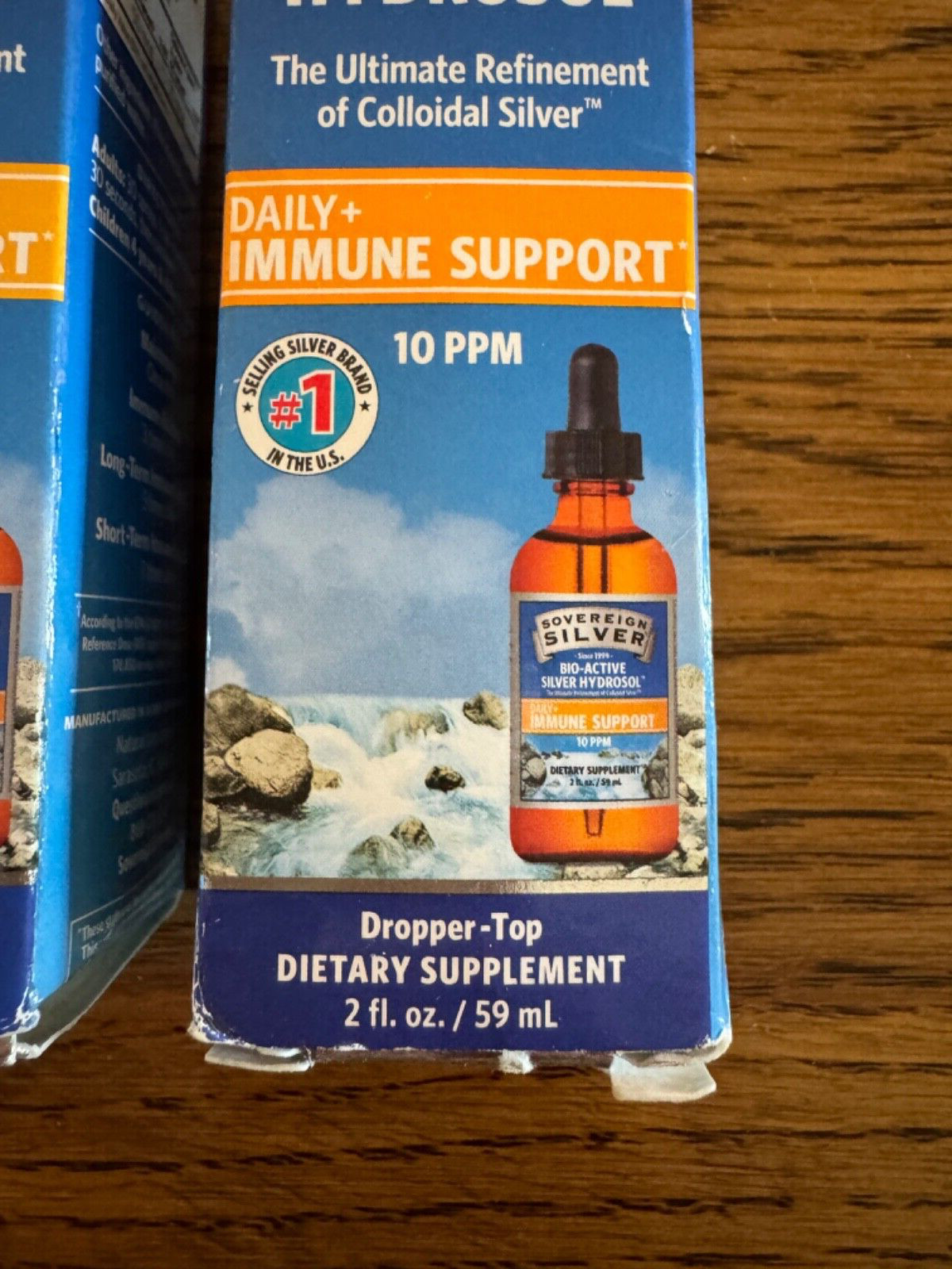 2-Sovereign Silver Bio-Active Silver Hydrosol Fine Mist Spray & Dropper Top 2oz