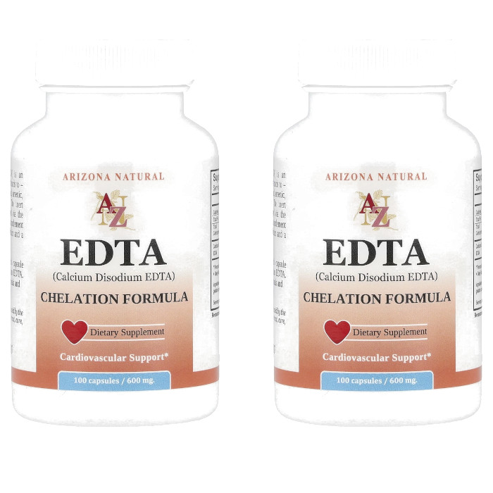 Arizona Natural Products EDTA 100 Caps Each (Pack of 2)