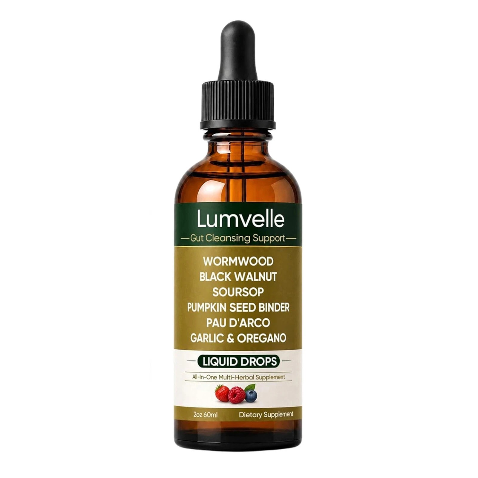 1-3x Wild LUMVELLE Harvested Wormwood Herbal Liquid Botanical Supplement Drops