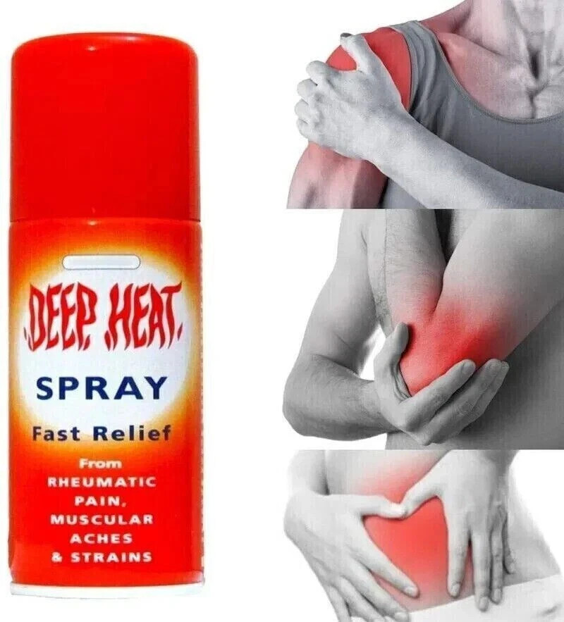 Deep Heat Spray Fast Pain Relief Muscular Pain Joint Pain 150 ml