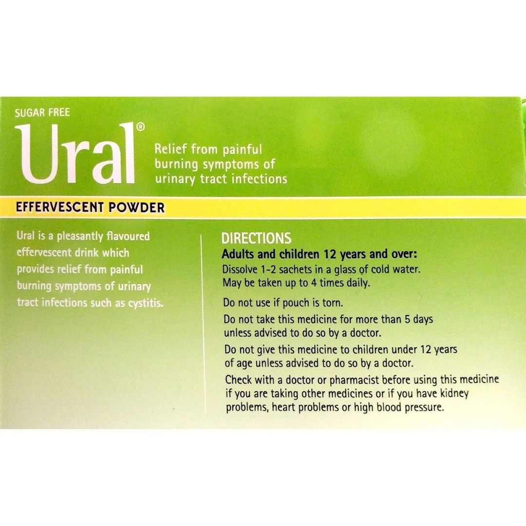 Abbott Ural Effervescent Granules Urine Alkalinizer 4g x 28 sachets-FREE SHIP