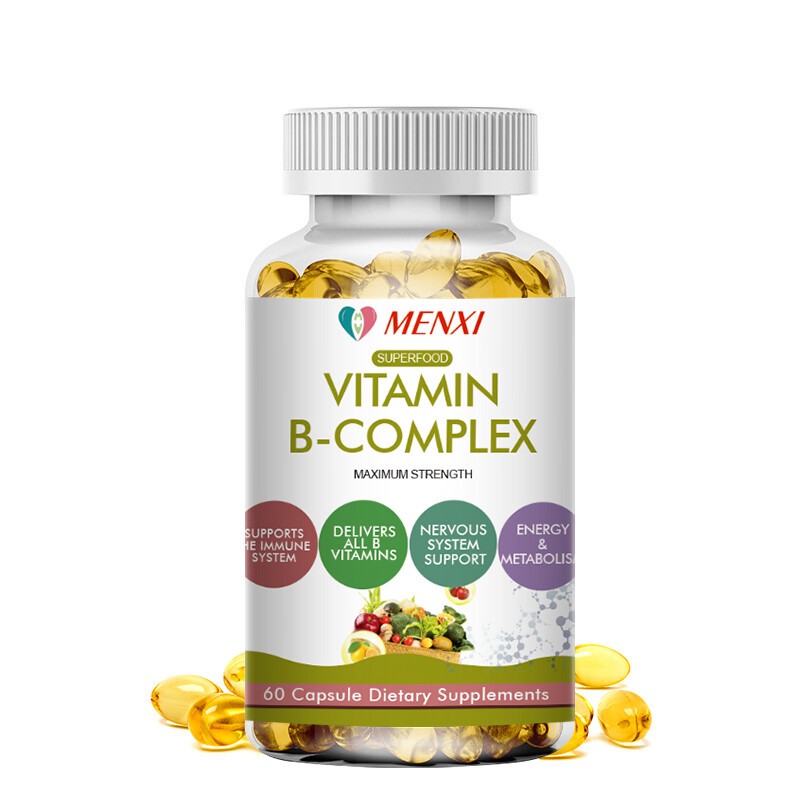 2 Packs Vitamin B Complex with B1, B2, B3, B5, B6, B12 – Natural High Potency-US