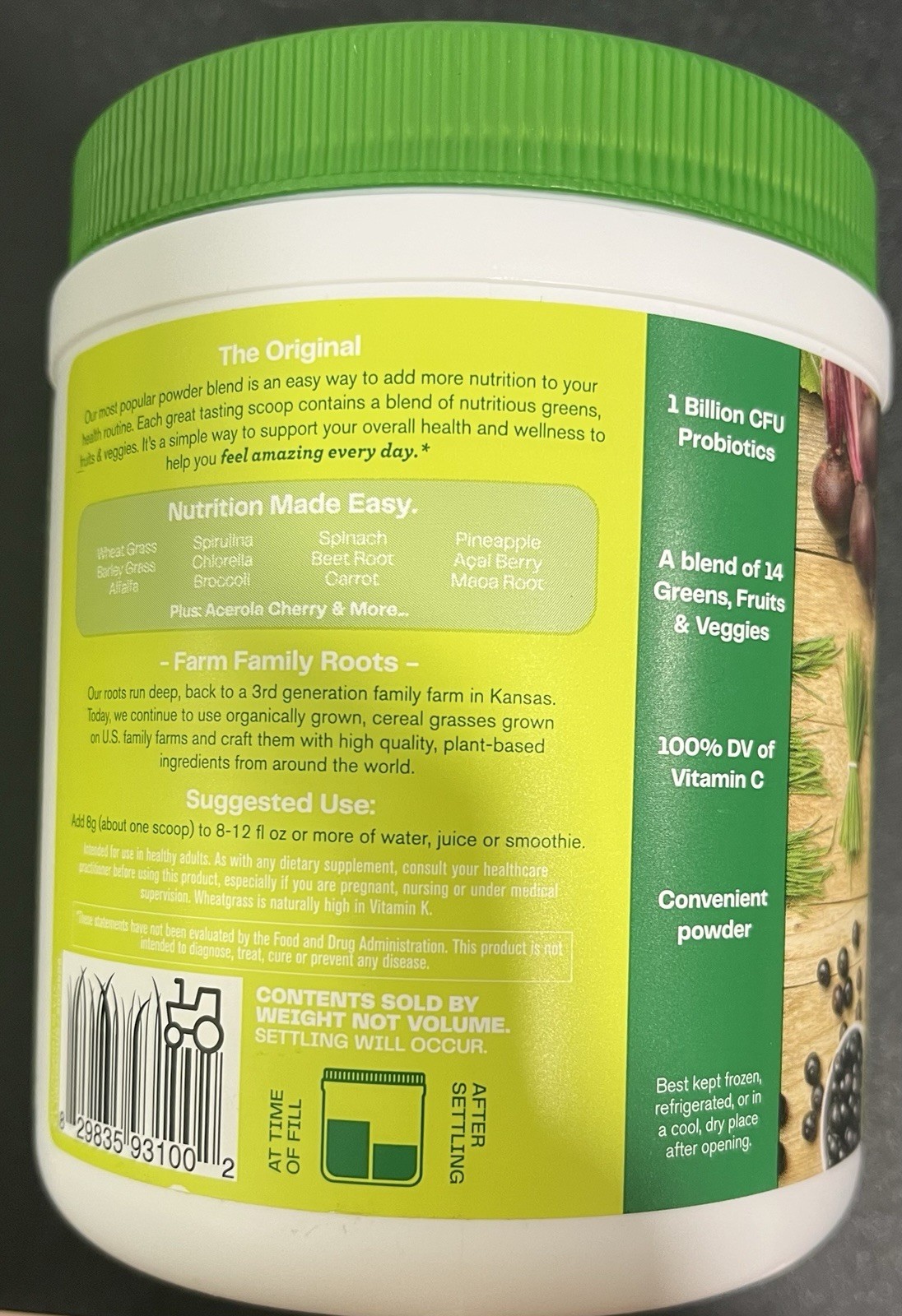 Amazing Grass Greens Blend Superfood -The Original 8.5 oz 30 Servings 10/2026