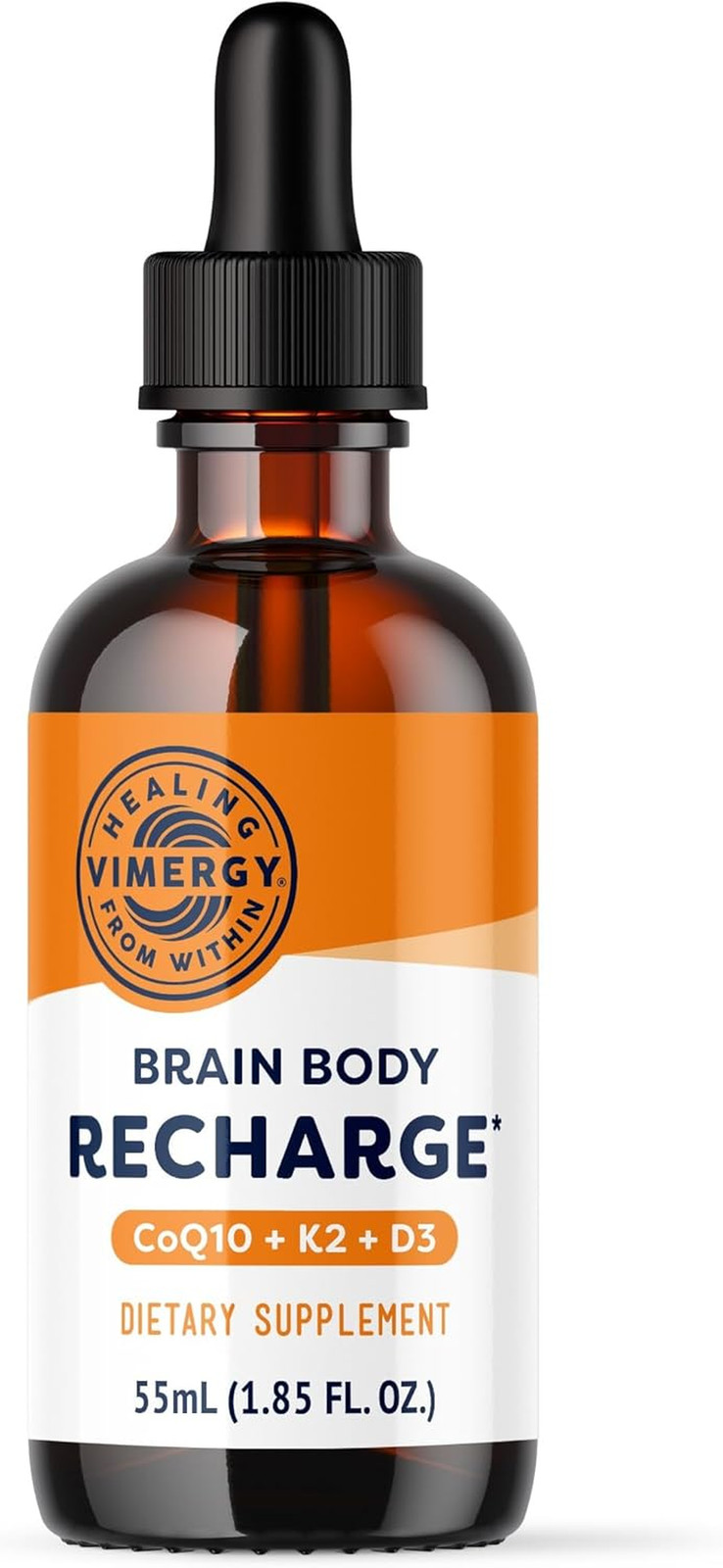 Vimergy Brain Body Recharge D3 K2 CoQ10 Cellular Energy 55ml